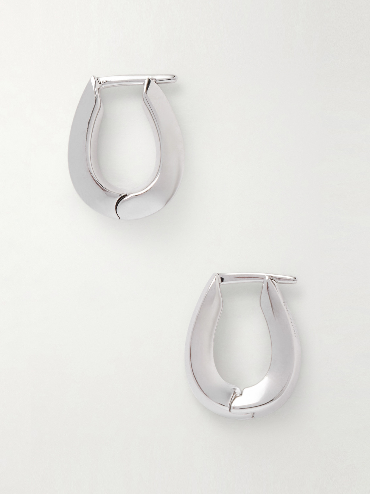 Jil Sander Silver-tone Hoop Earrings