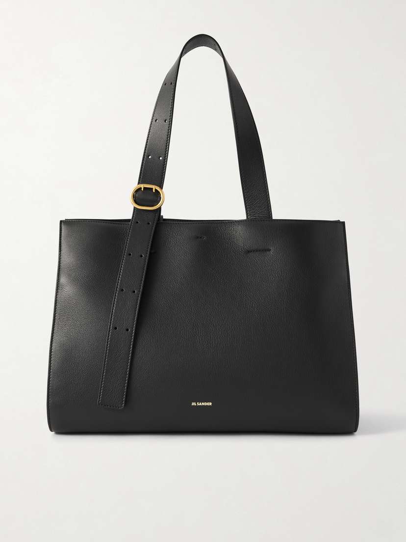 Jil Sander Cannolo Leather Shoulder Bag