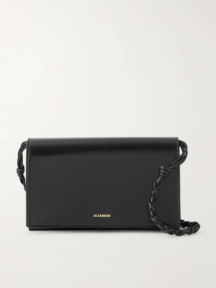 Jil Sander Tangle Leather Shoulder Bag