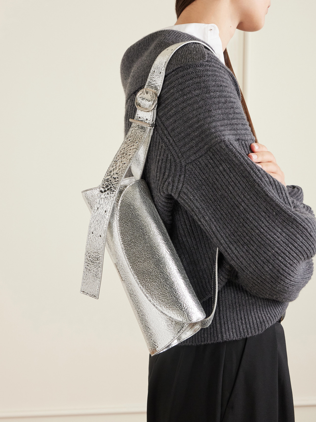 Crinkled Shoulder Bag