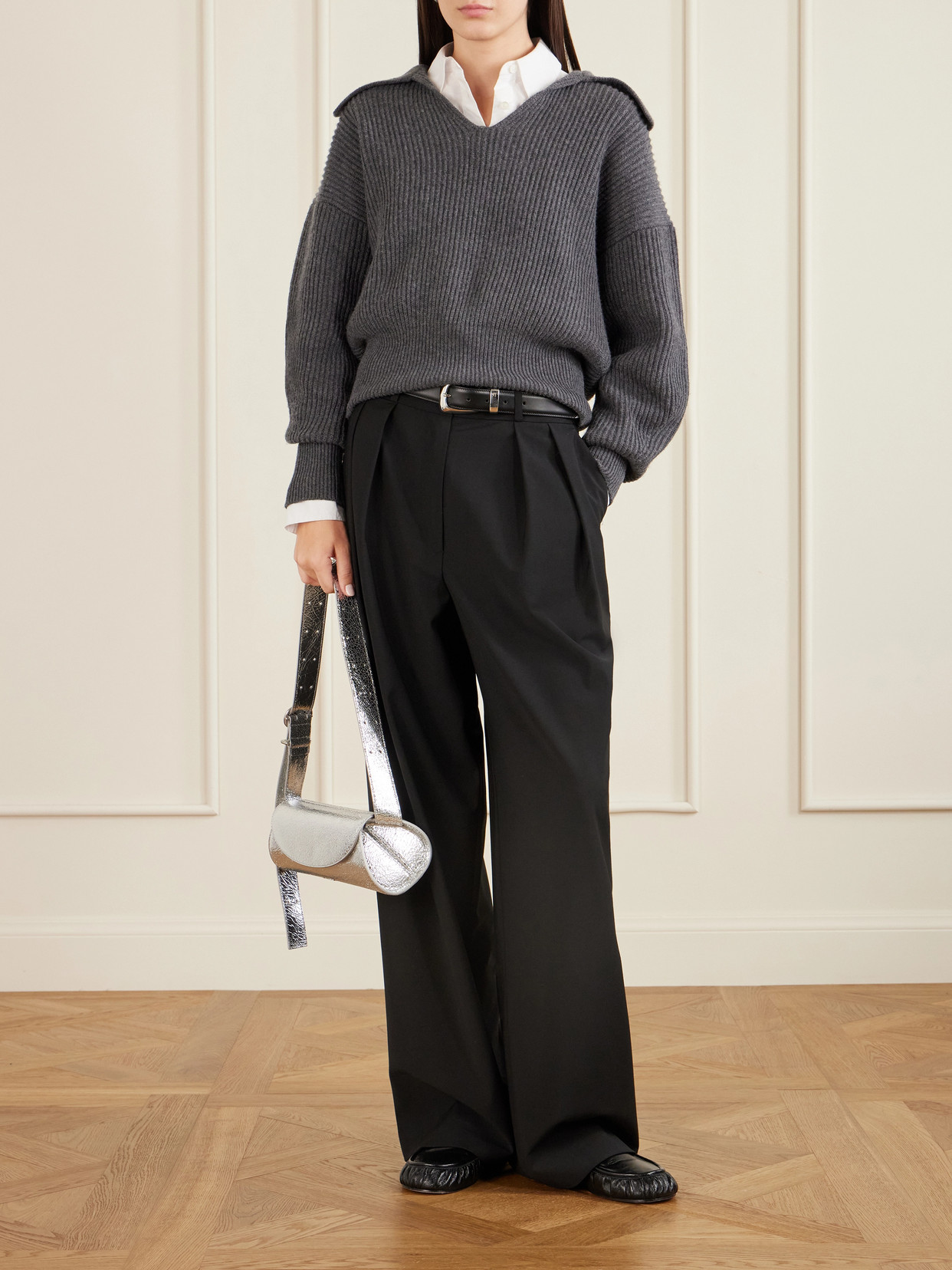 Crinkled Shoulder Bag