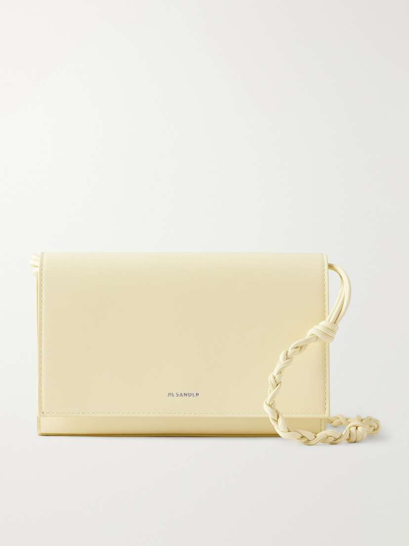 Jil Sander Tangle Leather Shoulder Bag
