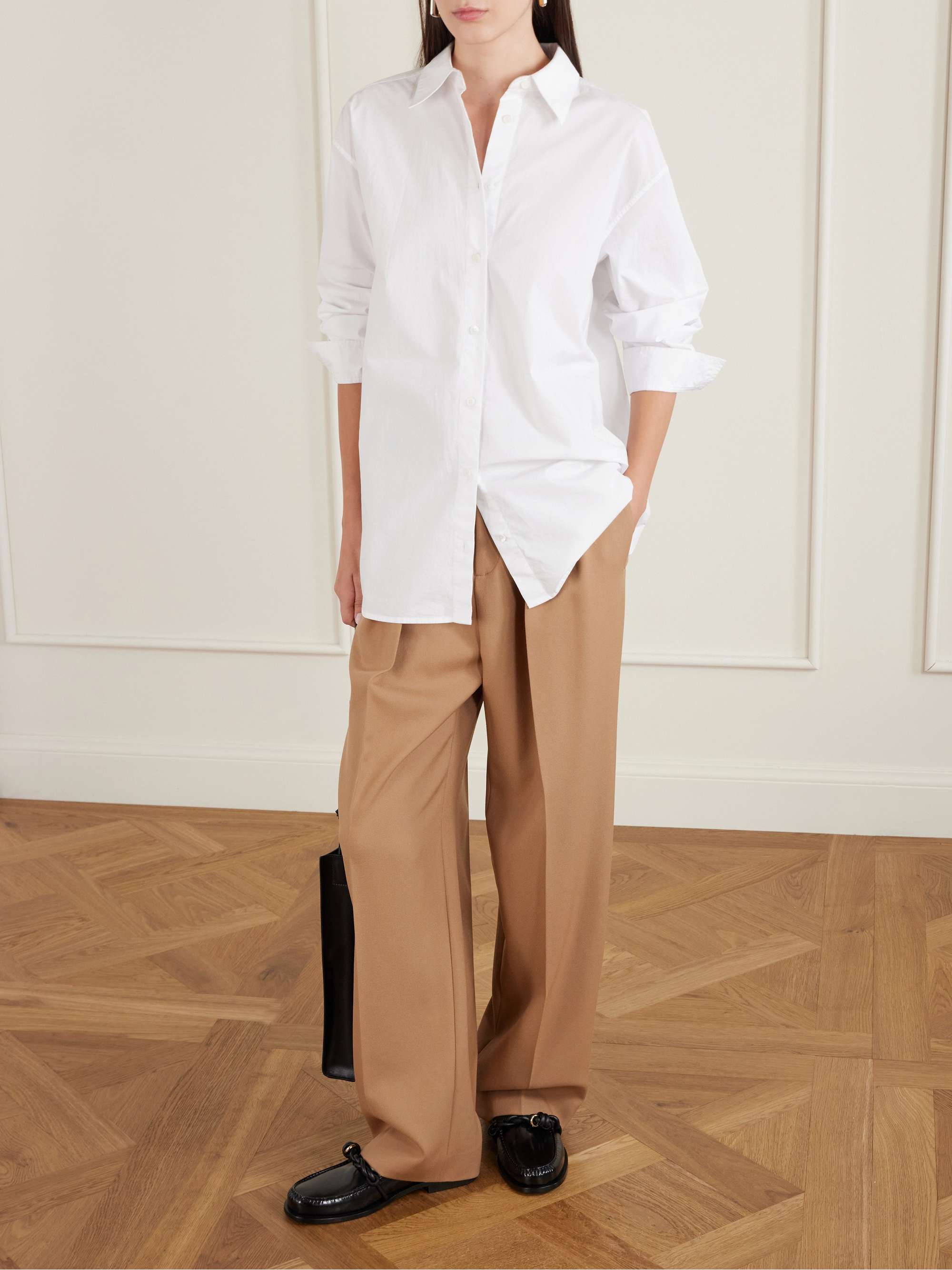 JIL SANDER Knot-detailed leather loafers | NET-A-PORTER