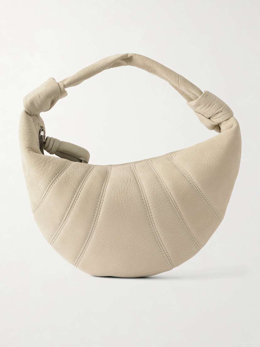 Lemaire Fortune Croissant Mini Suede Shoulder Bag