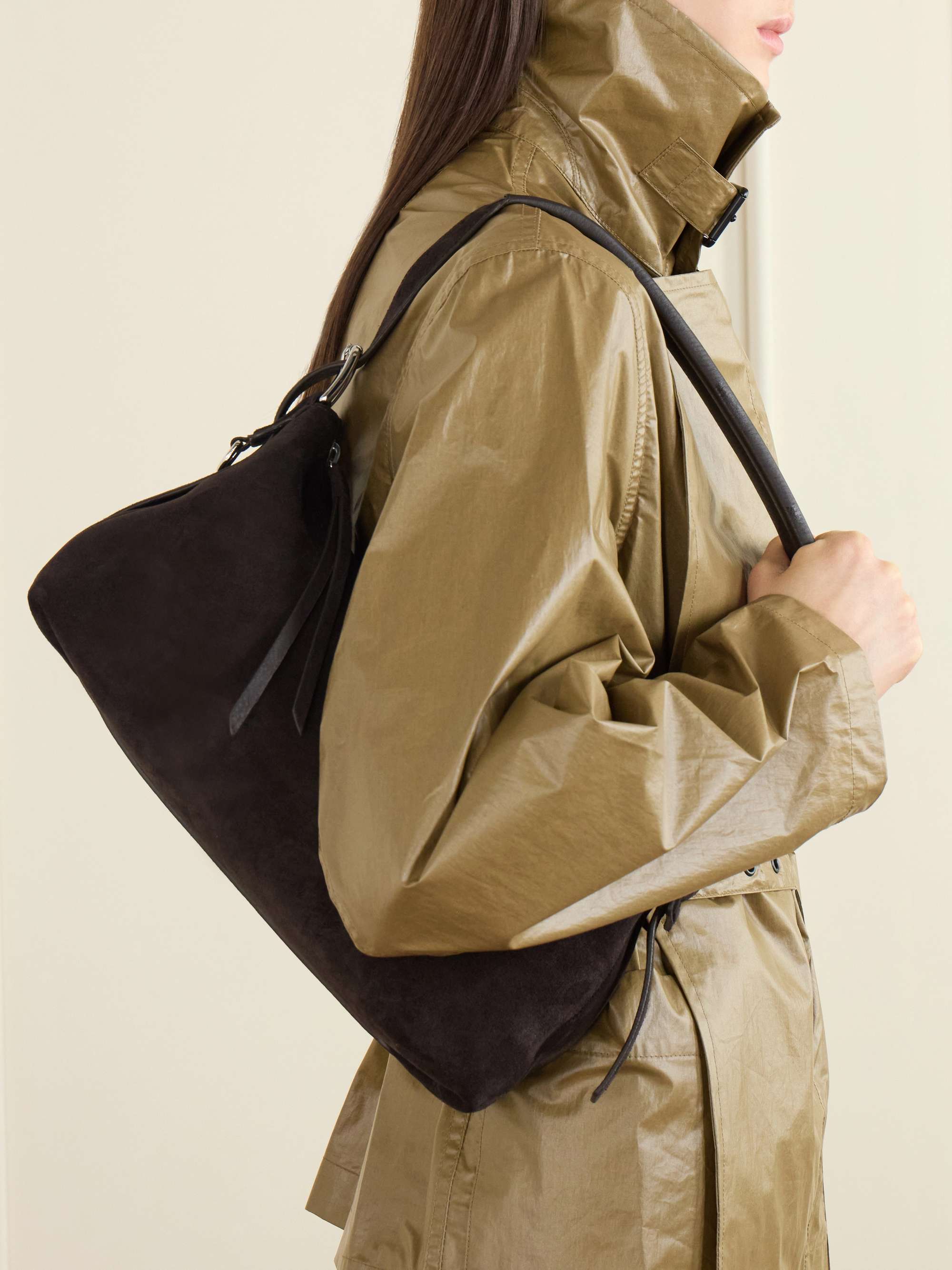 LEMAIRE Belted Baguette leather shoulder bag | NET-A-PORTER