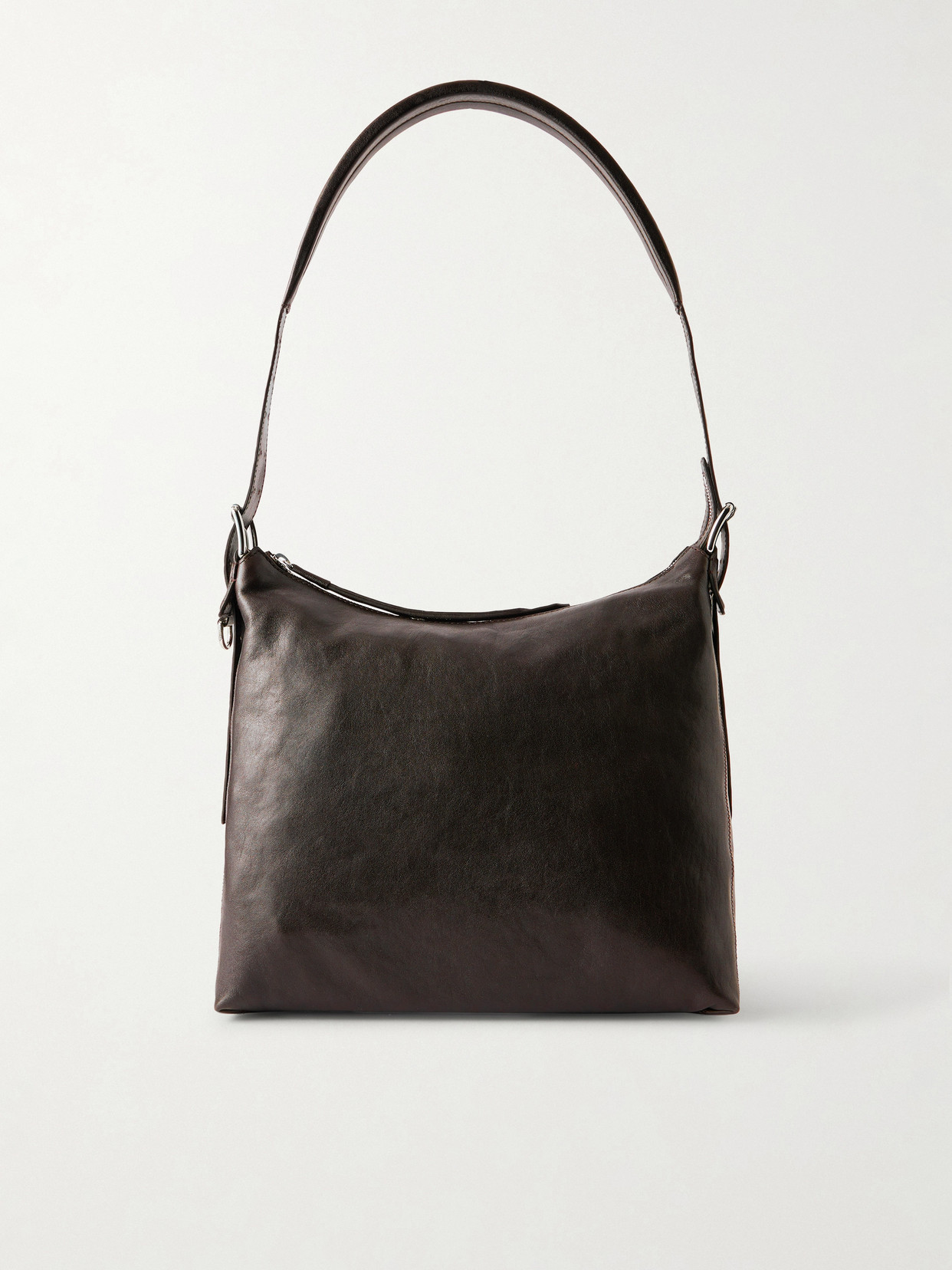 Lemaire Leather Shoulder Bag In Black