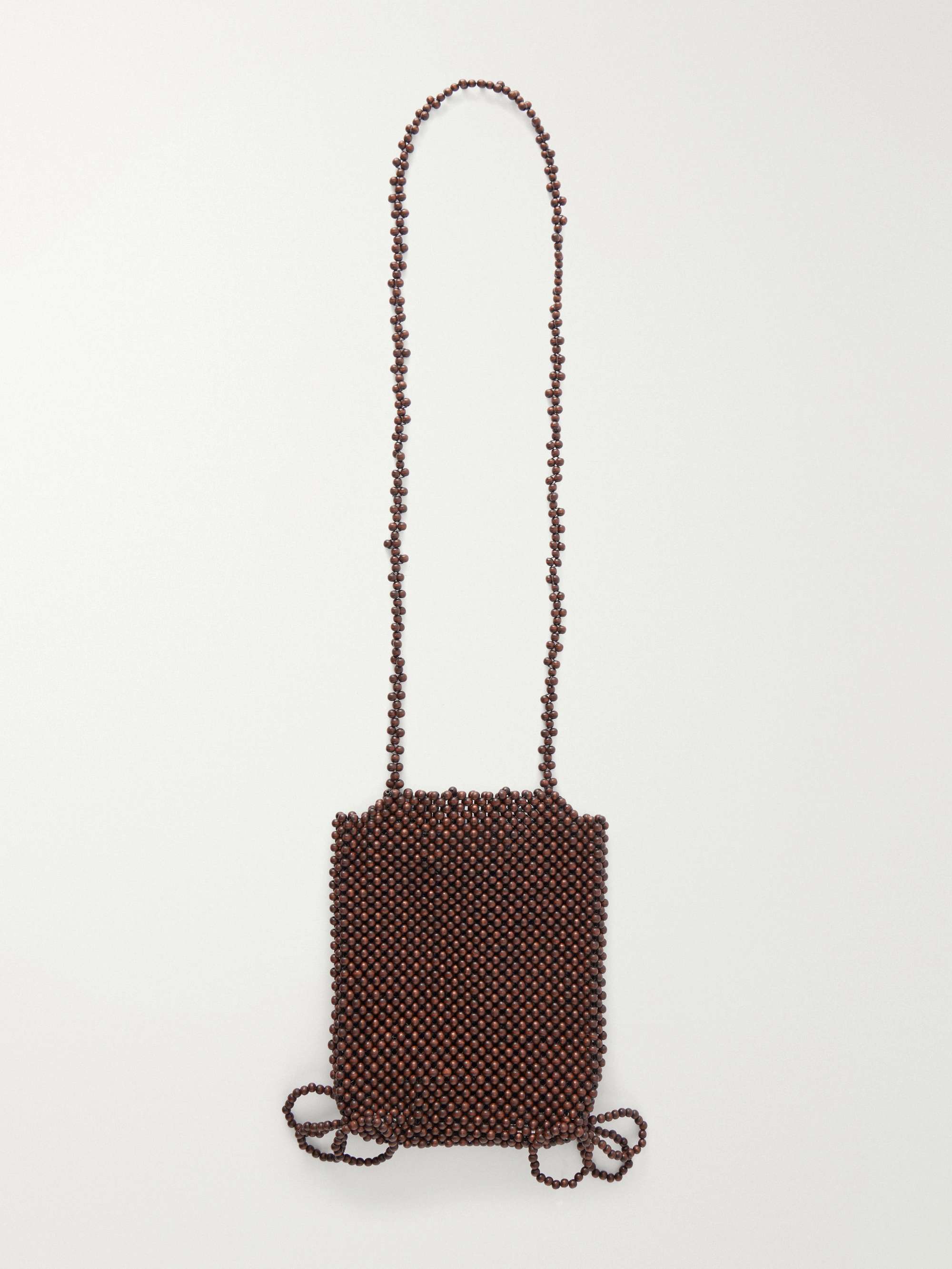 LEMAIRE Grigri wooden-bead crossbody bag | NET-A-PORTER