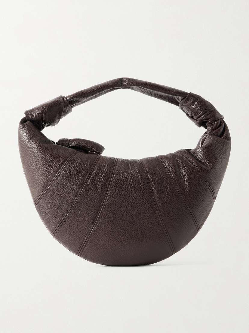 Lemaire Fortune Croissant Paneled Textured-leather Shoulder Bag