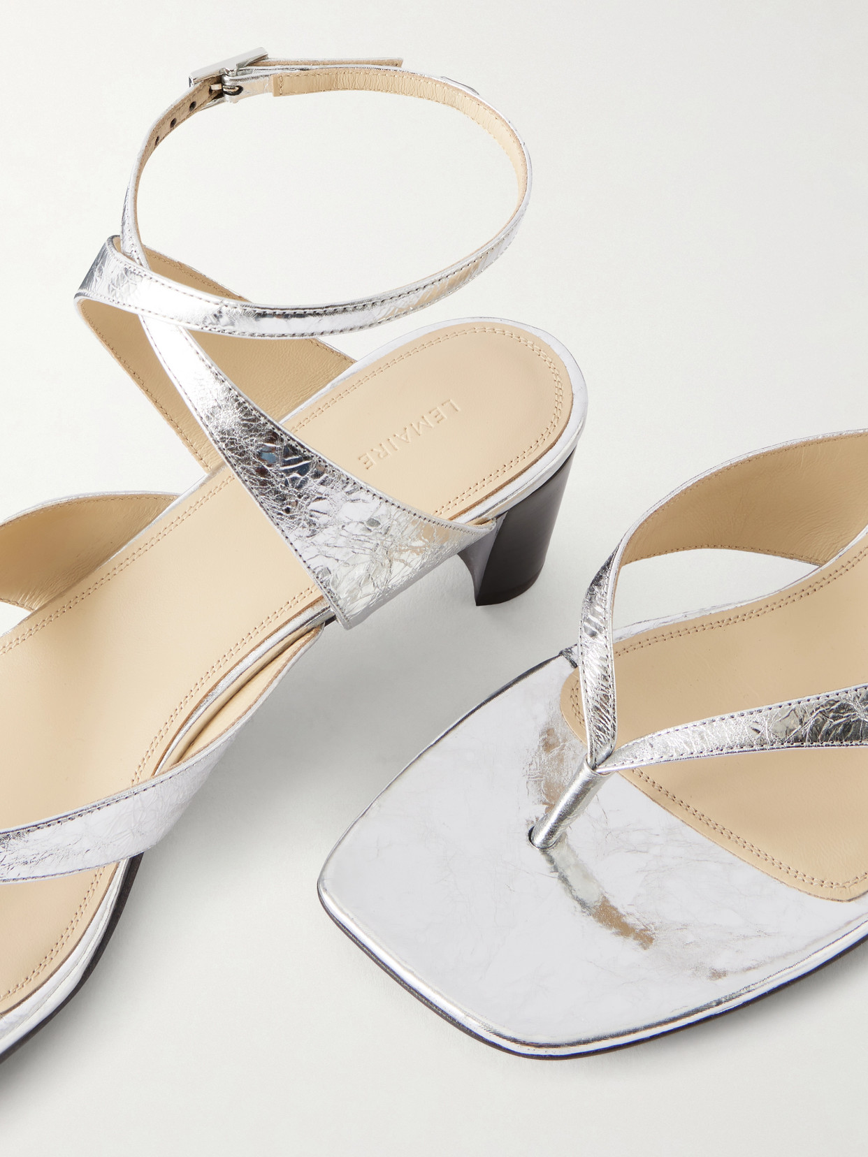 Tong 50 Metallic-Leather Sandals