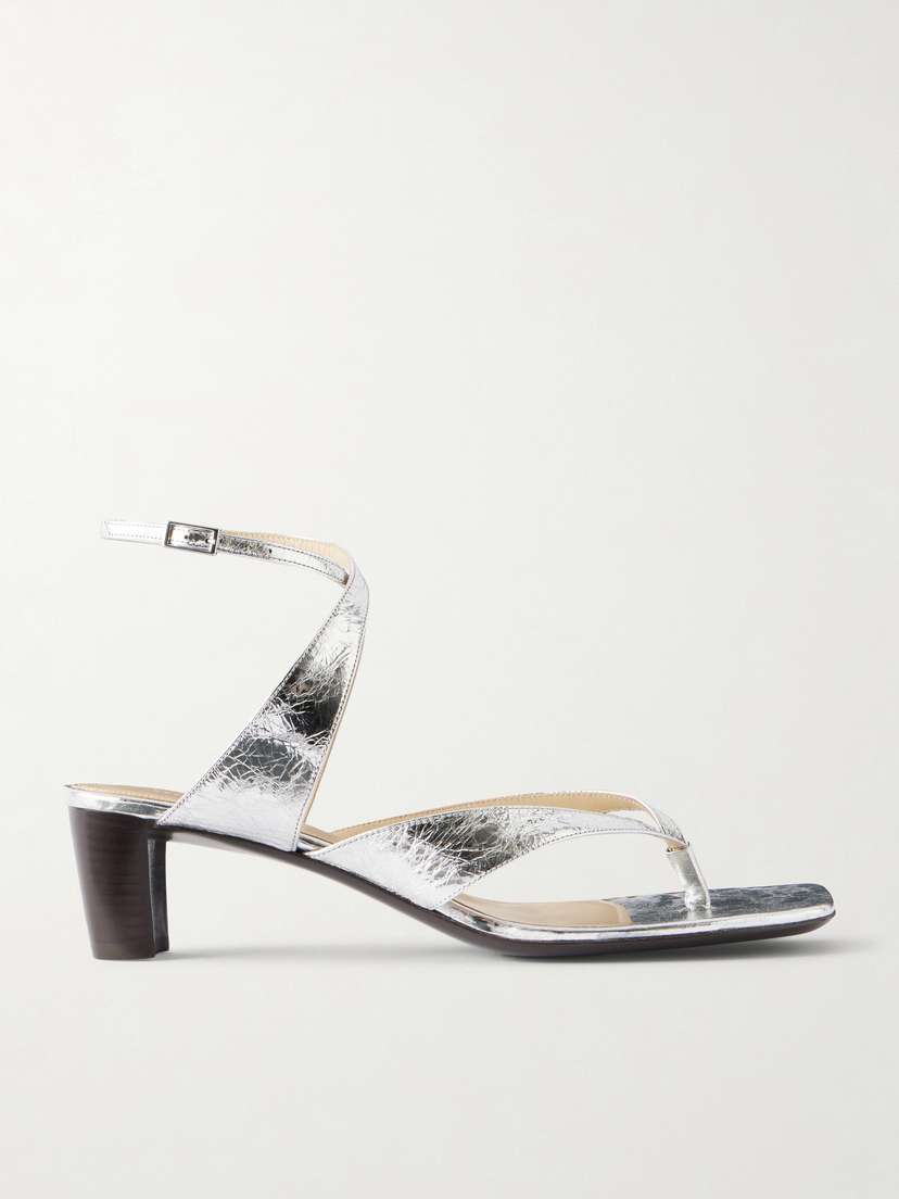 Lemaire Tong 50 Metallic-leather Sandals