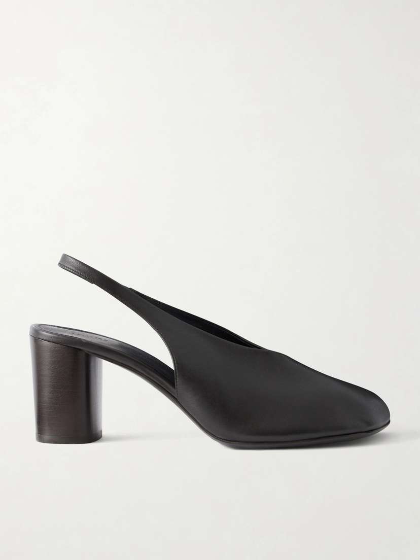 Lemaire Glove 80 Leather Slingback Pumps