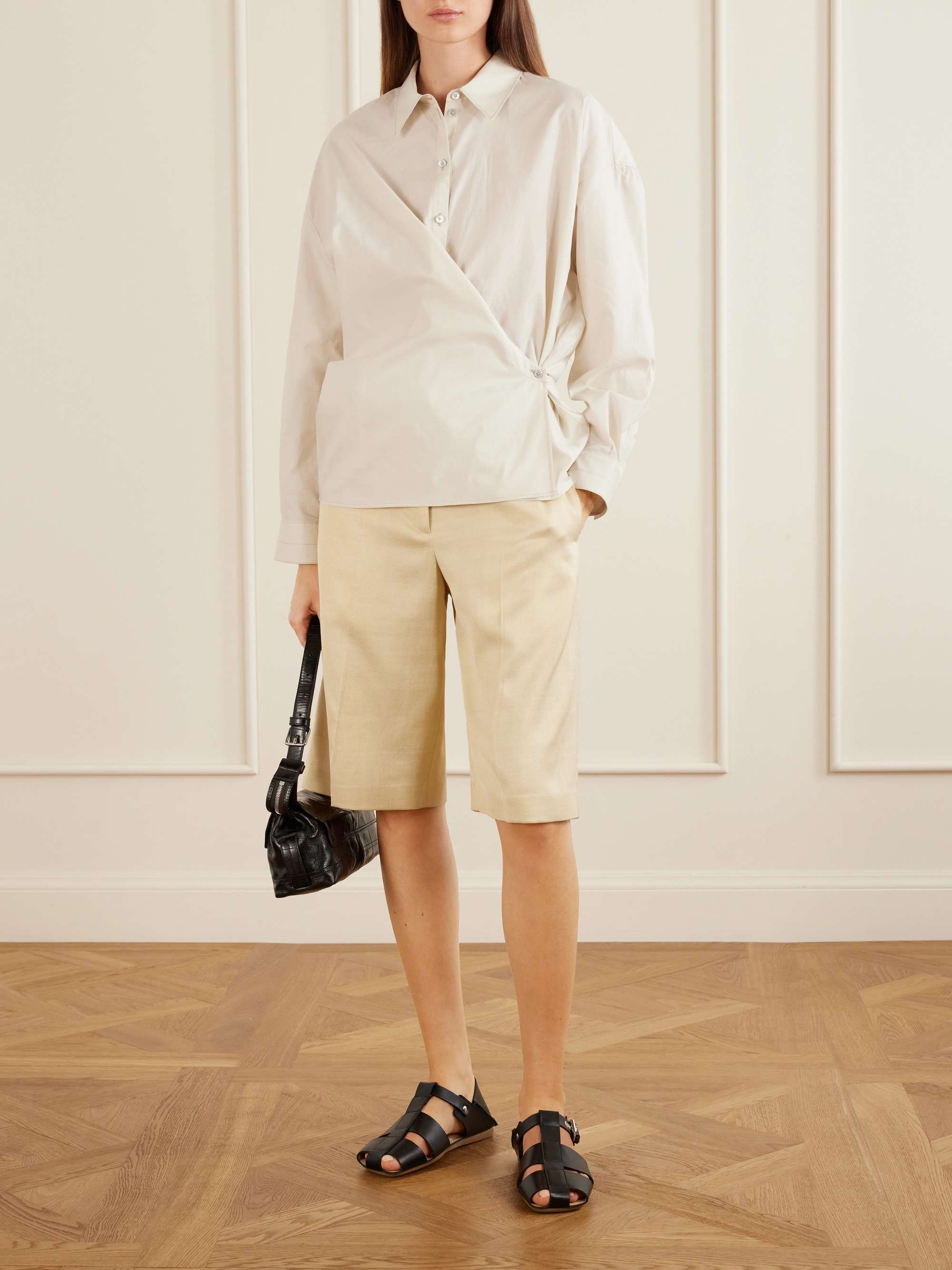LEMAIRE Fisherman leather sandals | NET-A-PORTER