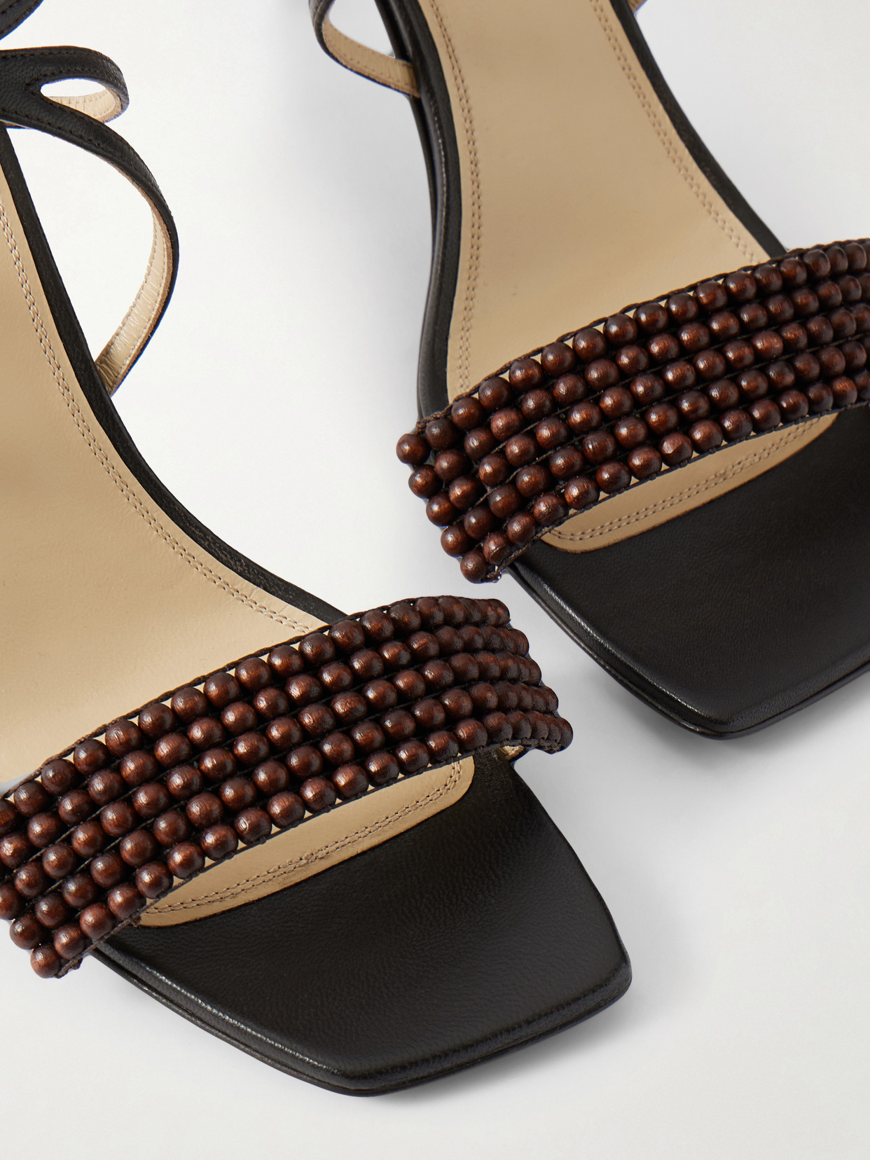 Beaded Leather Sandals