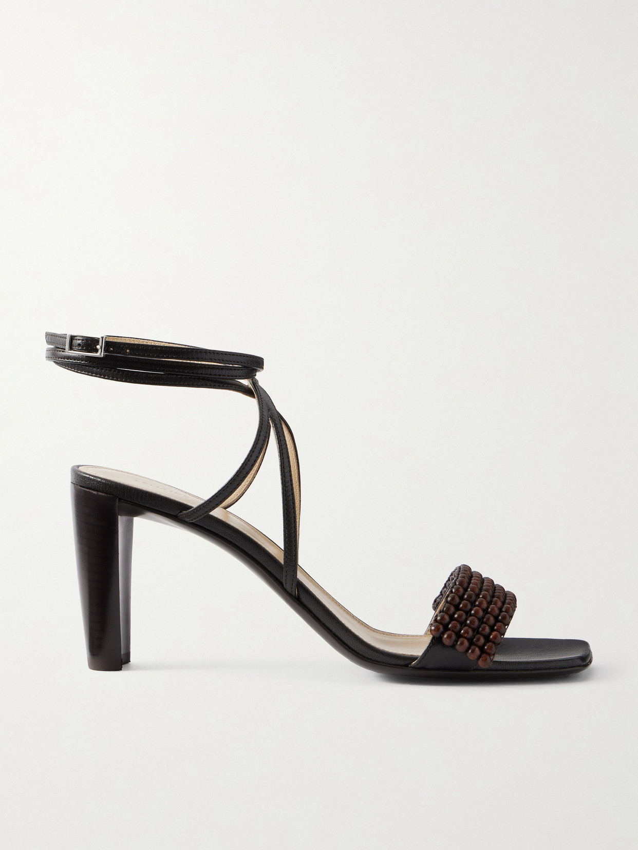 Beaded Leather Sandals