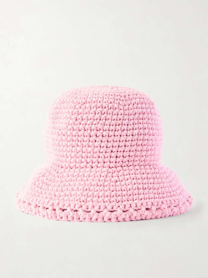 Magda Butrym Crocheted Cotton Bucket Hat