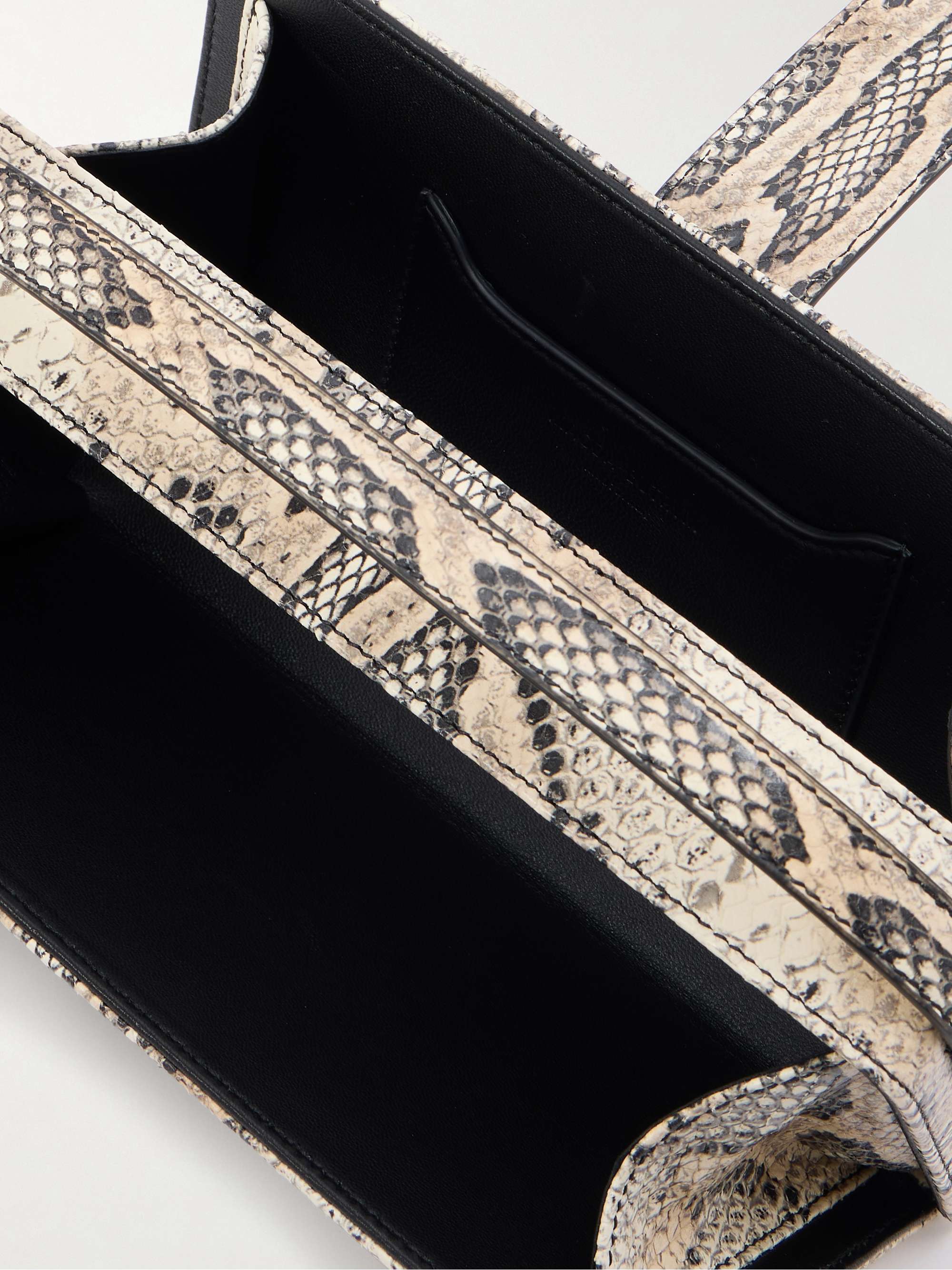 MAGDA BUTRYM Apolonia snake-effect leather clutch | NET-A-PORTER