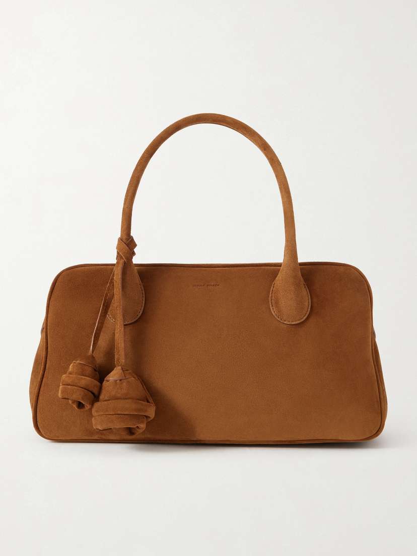 Magda Butrym Brigitte Embellished Suede Tote