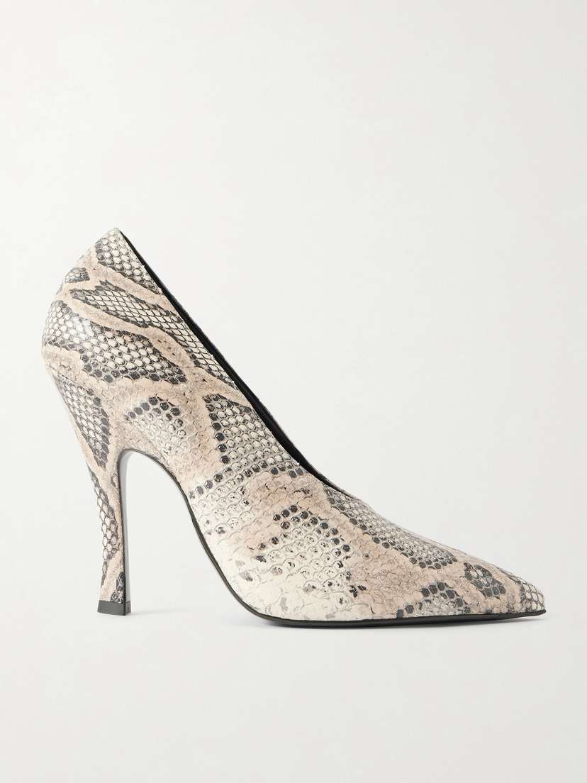 Magda Butrym Snake-effect Leather Pumps