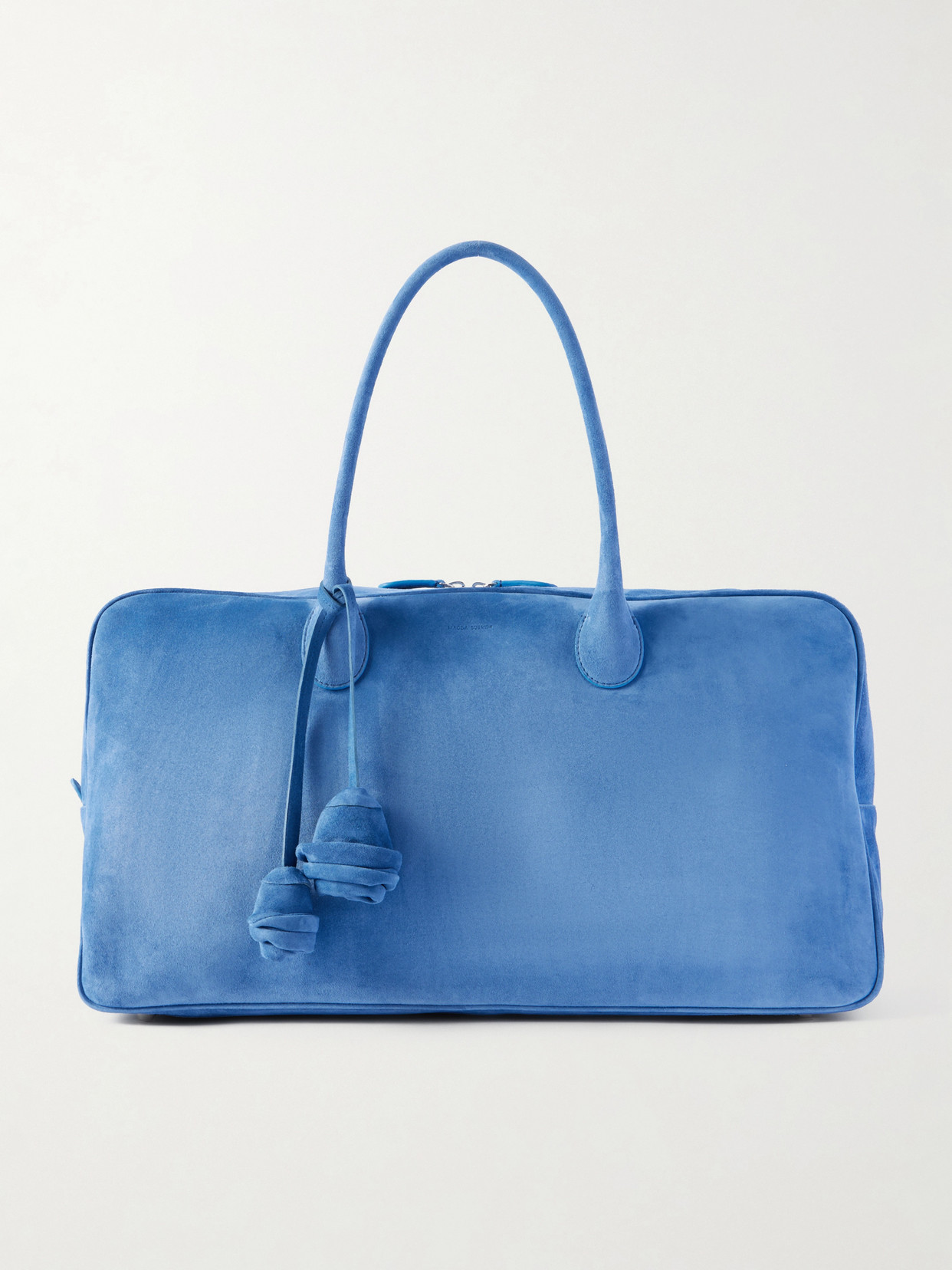 Magda Butrym Brigitte Embellished Suede Tote In Blue