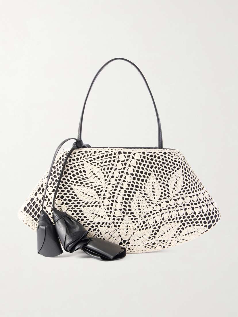 Magda Butrym Maya Leather And Crochet Bag