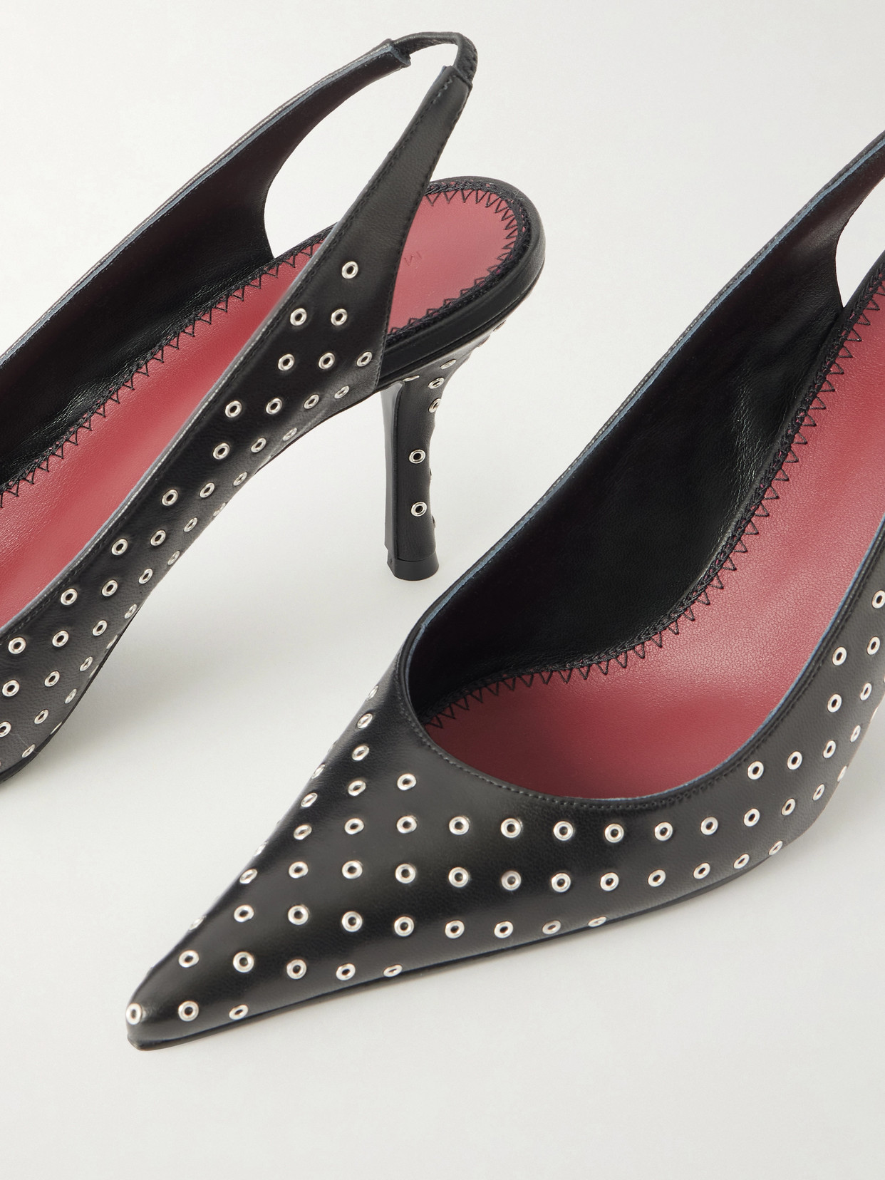 Eyelet-Embellished Slingback