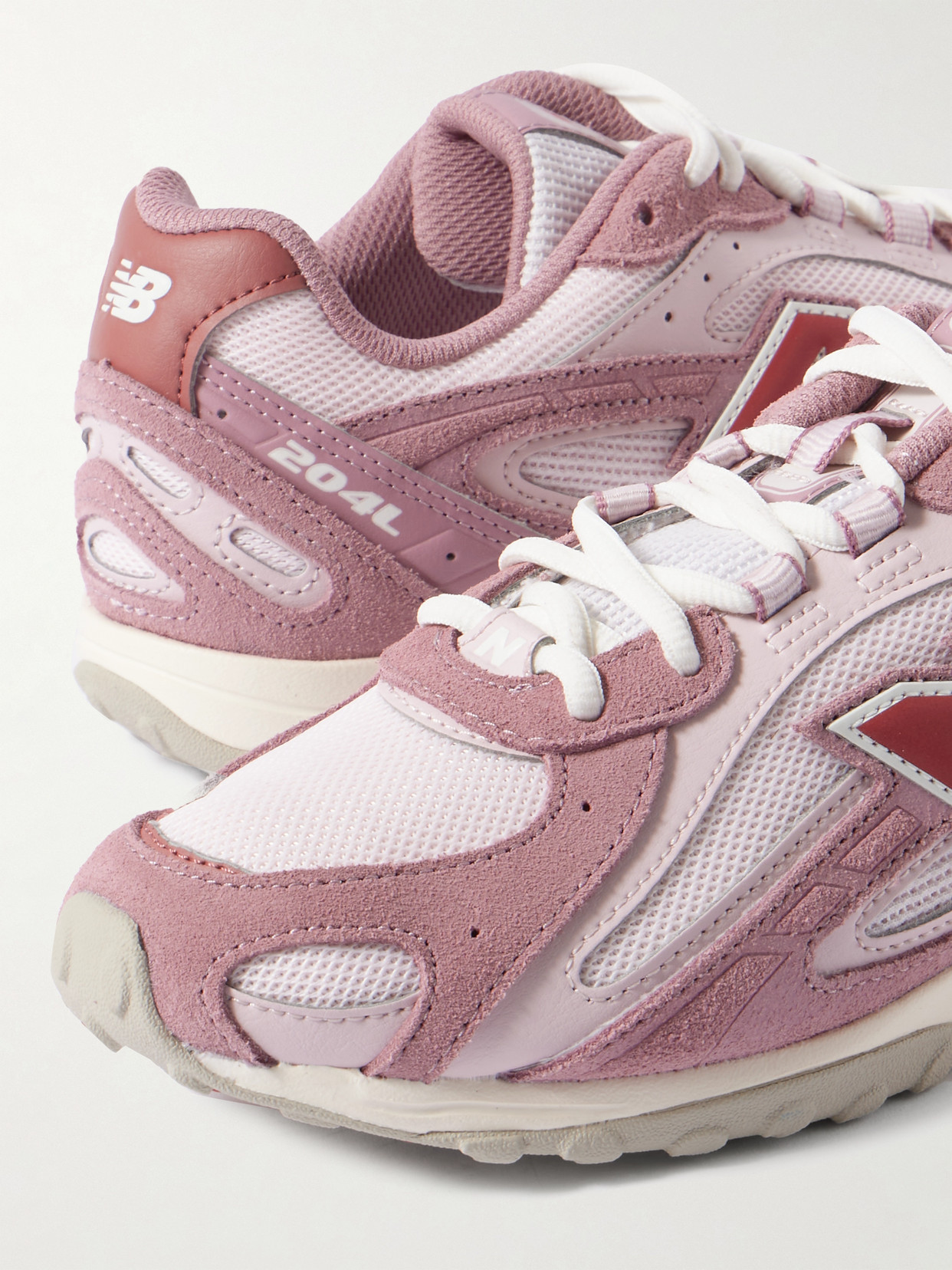 204L Paneled Suede And Leather-Trimmed And Sneakers
