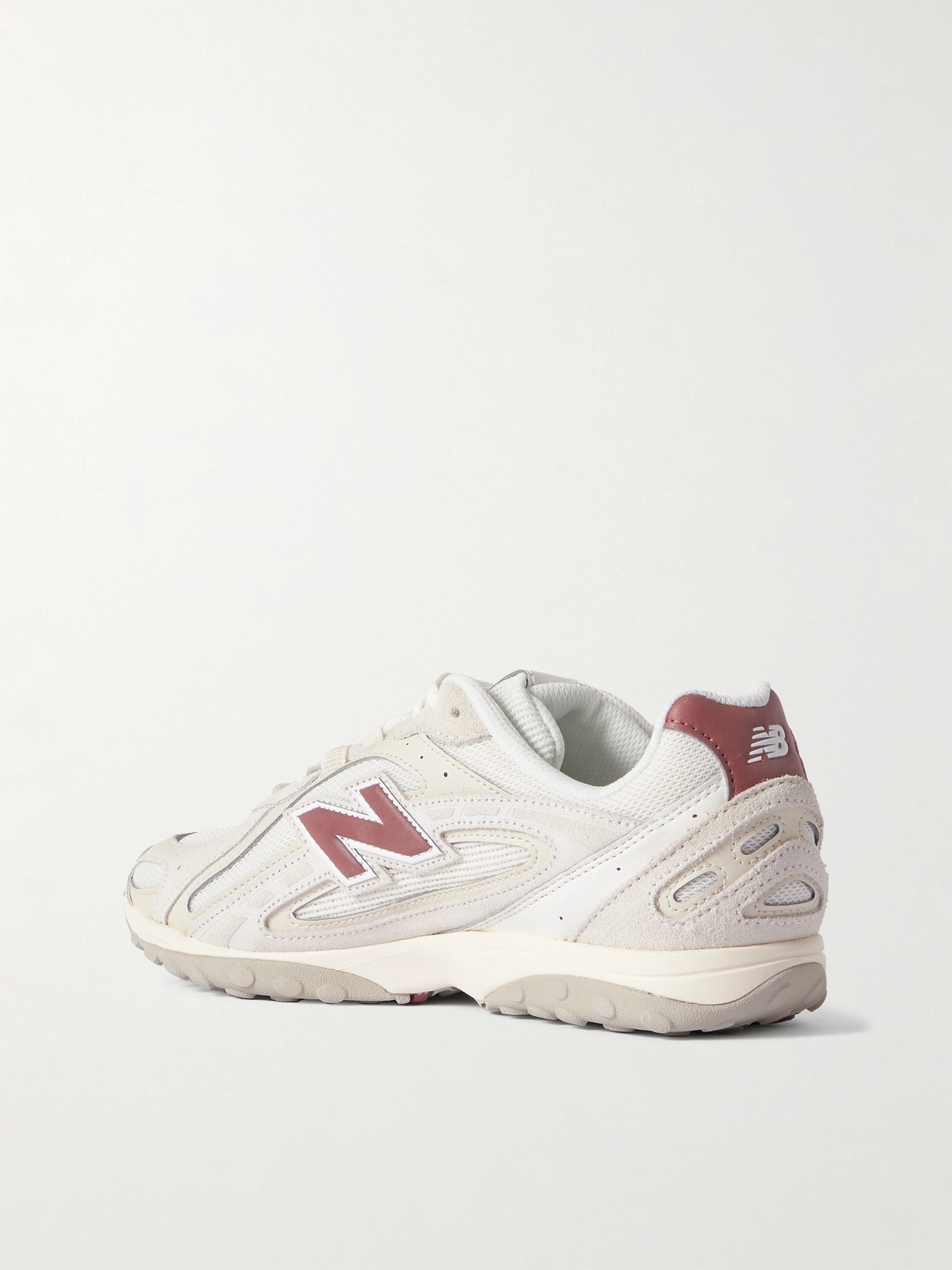 204L Paneled Leather, Suede And Sneakers