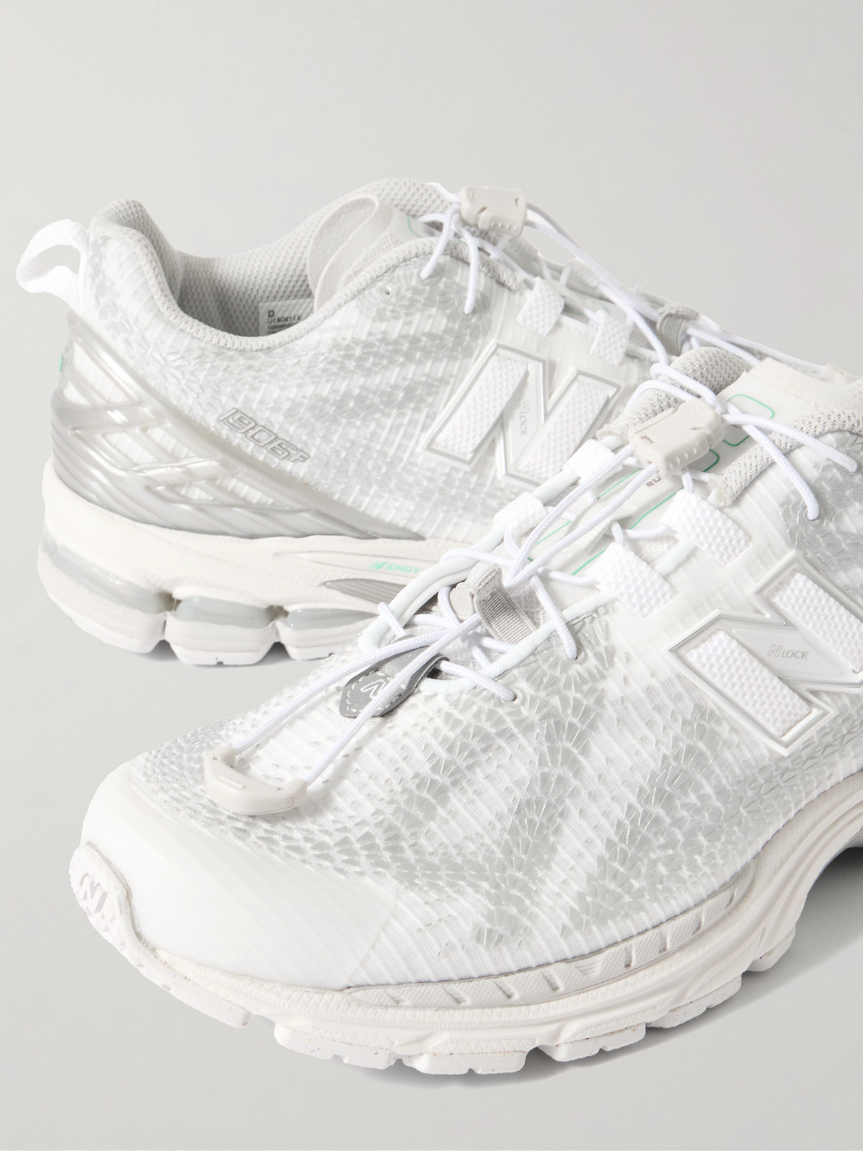 1906 Metallic Rubber-Trimmed Sneakers