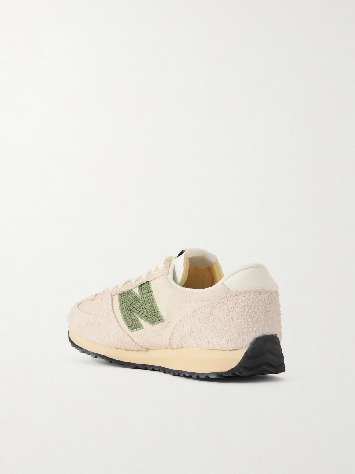 471 Leather-Trimmed Brushed-Suede Sneakers