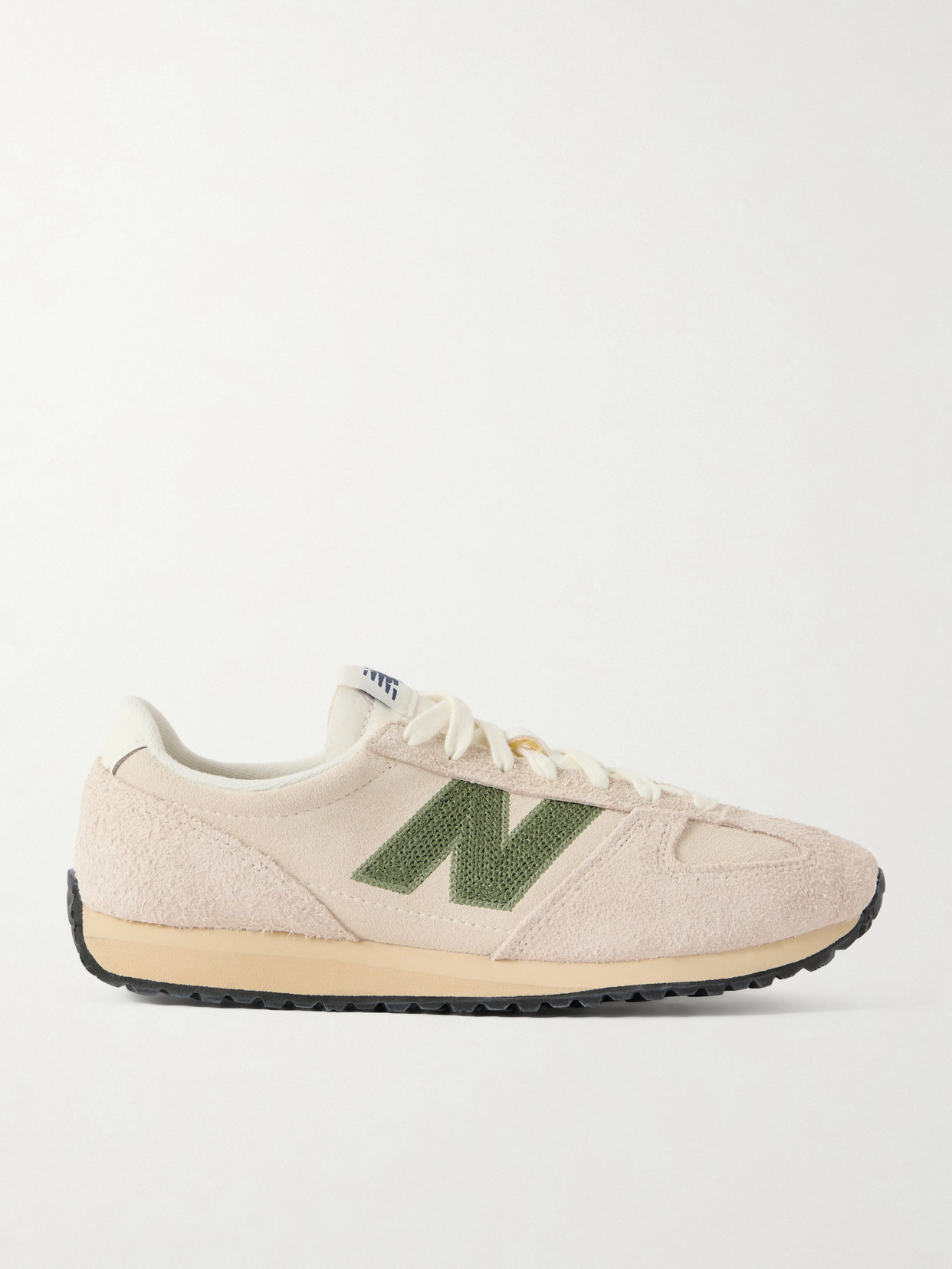 471 Leather-Trimmed Brushed-Suede Sneakers