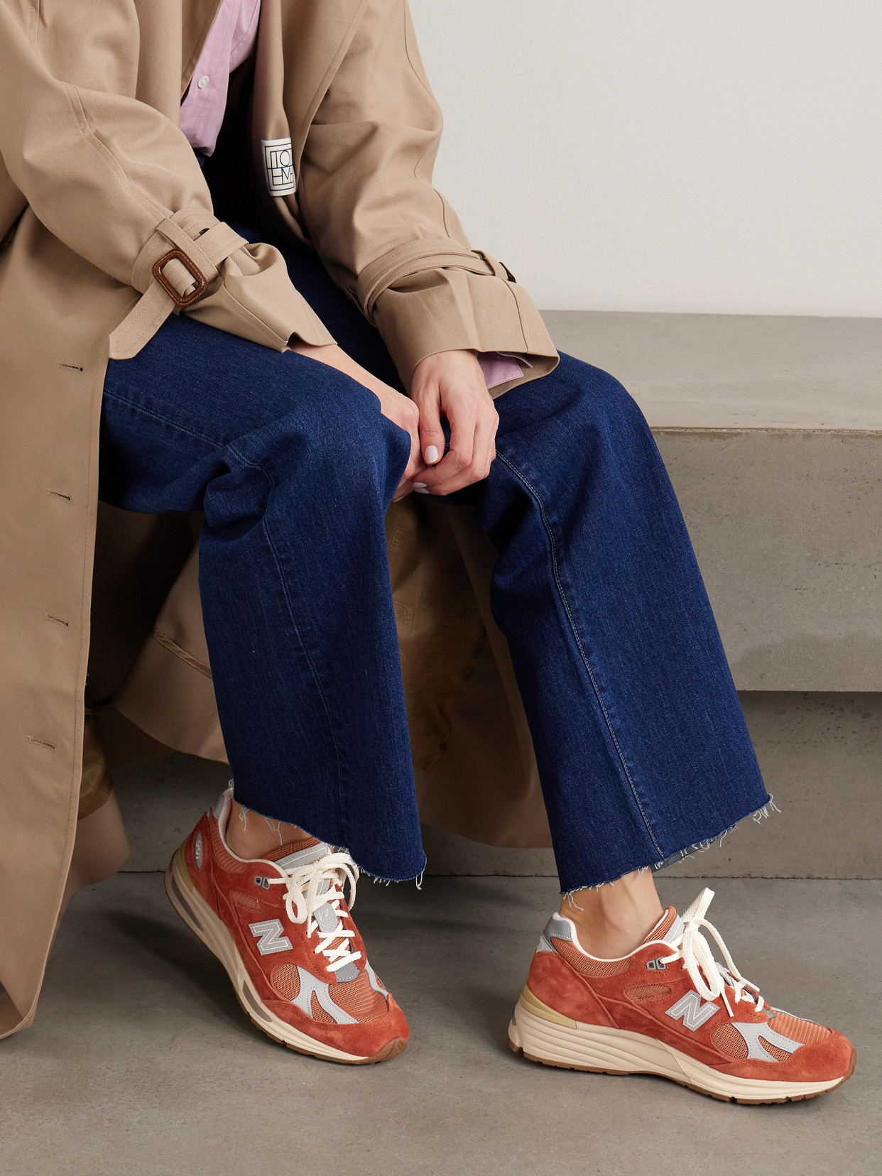 991 Leather- And Suede-Trimmed And Sneakers