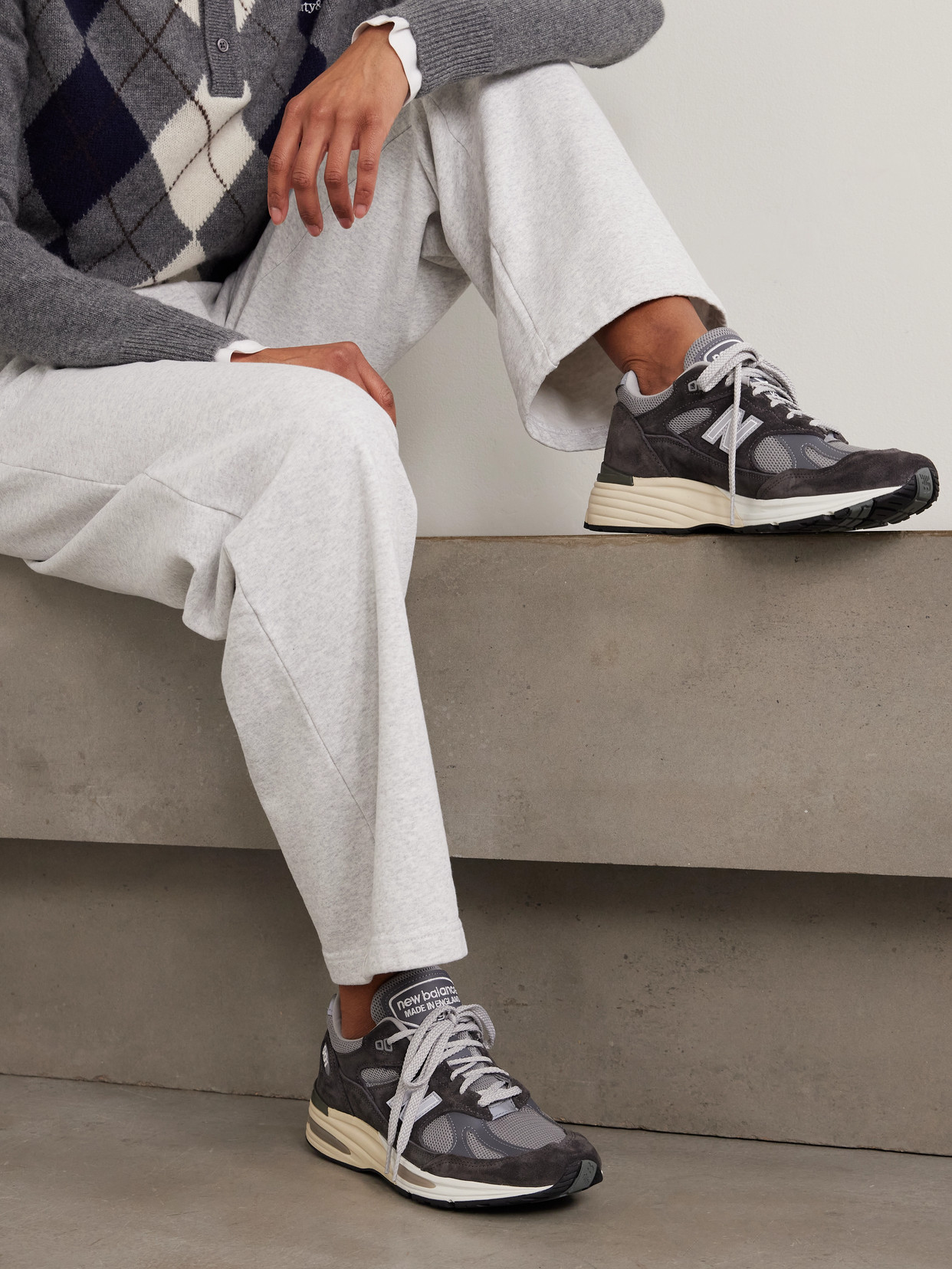 991 Leather- And Suede-Trimmed And Sneakers