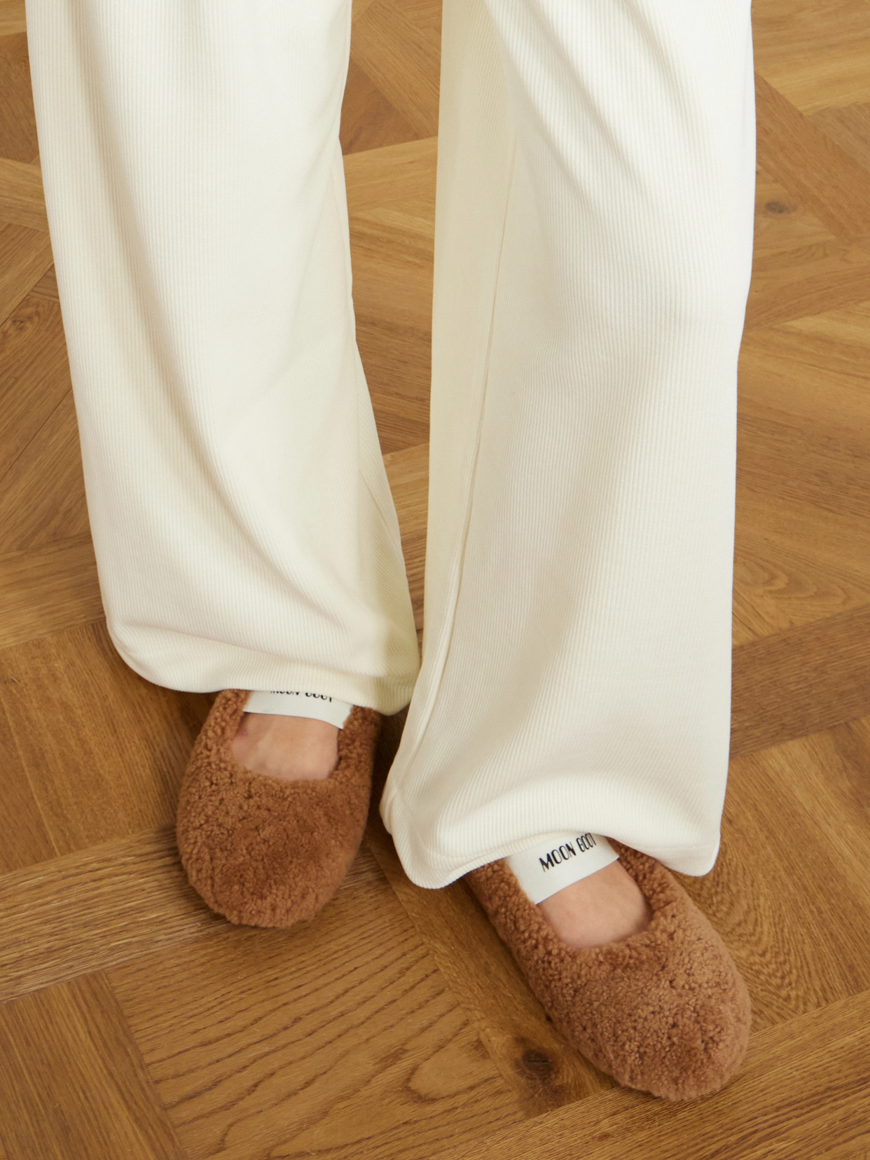 Shearling Ballet Flats