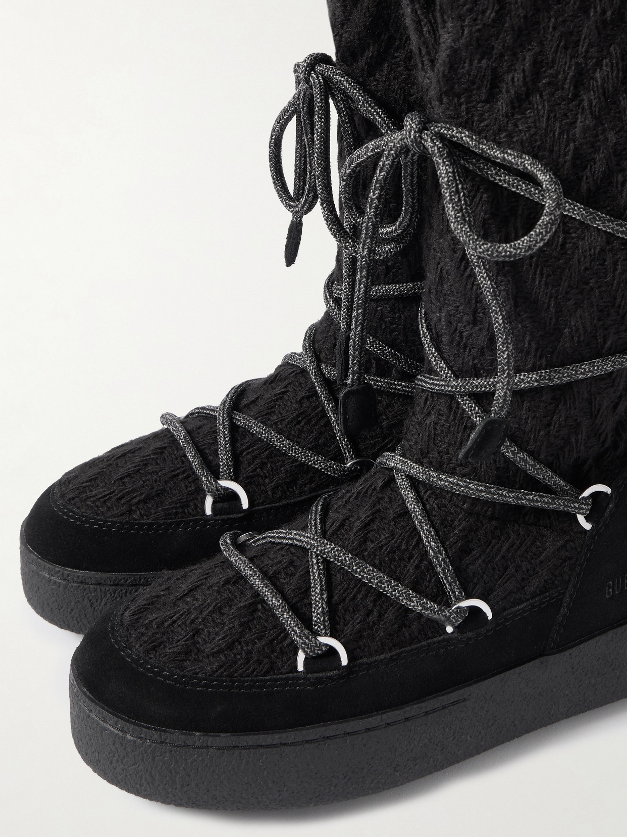 + Guest In Residence Ltrack Suede-Trimmed Knitted Snow Boots