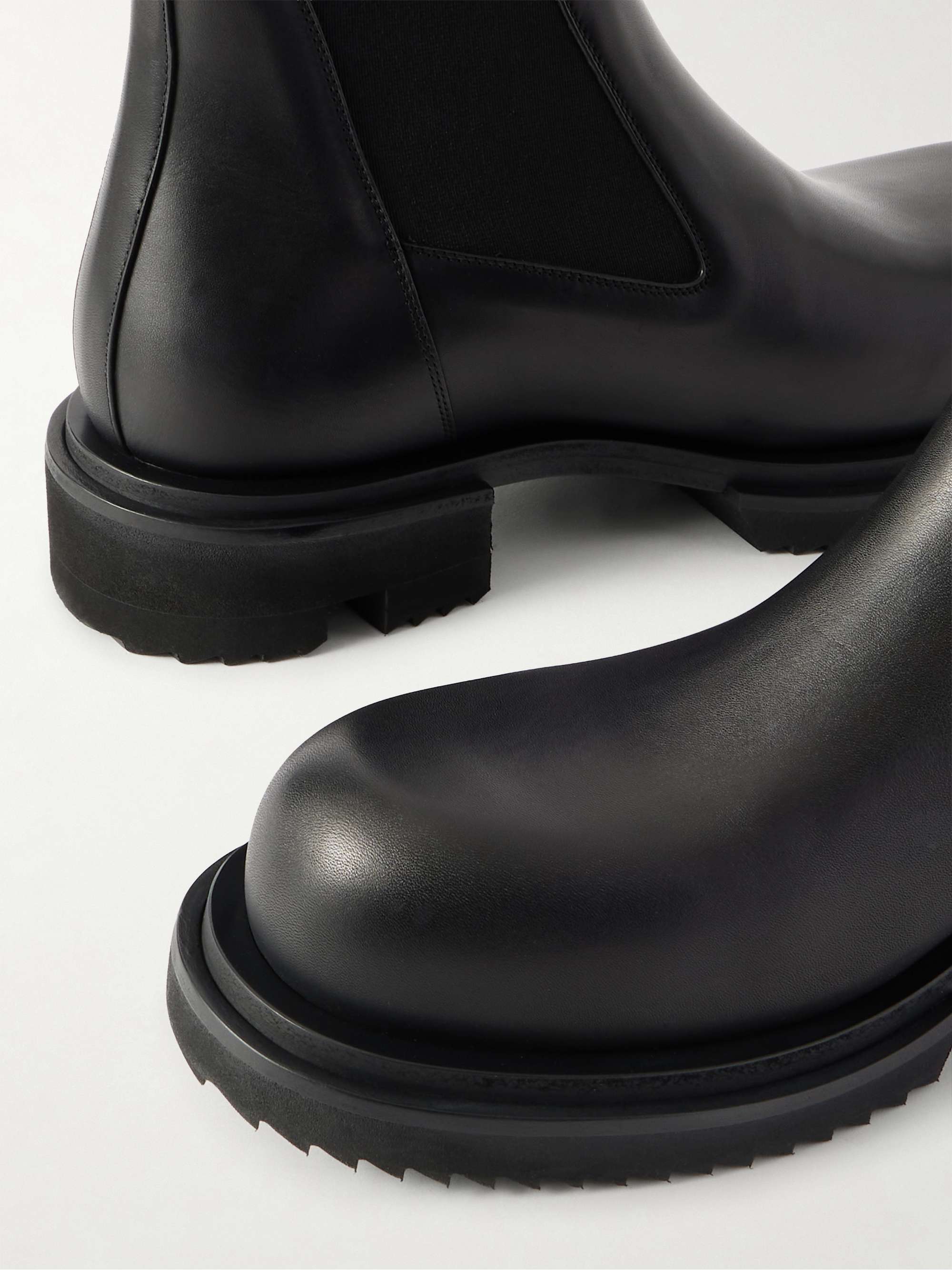 RICK OWENS Beatle Gabe leather ankle boots | NET-A-PORTER