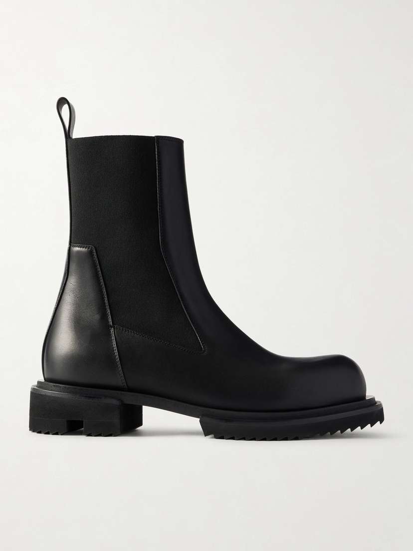 Rick Owens Beatle Gabe Leather Ankle Boots
