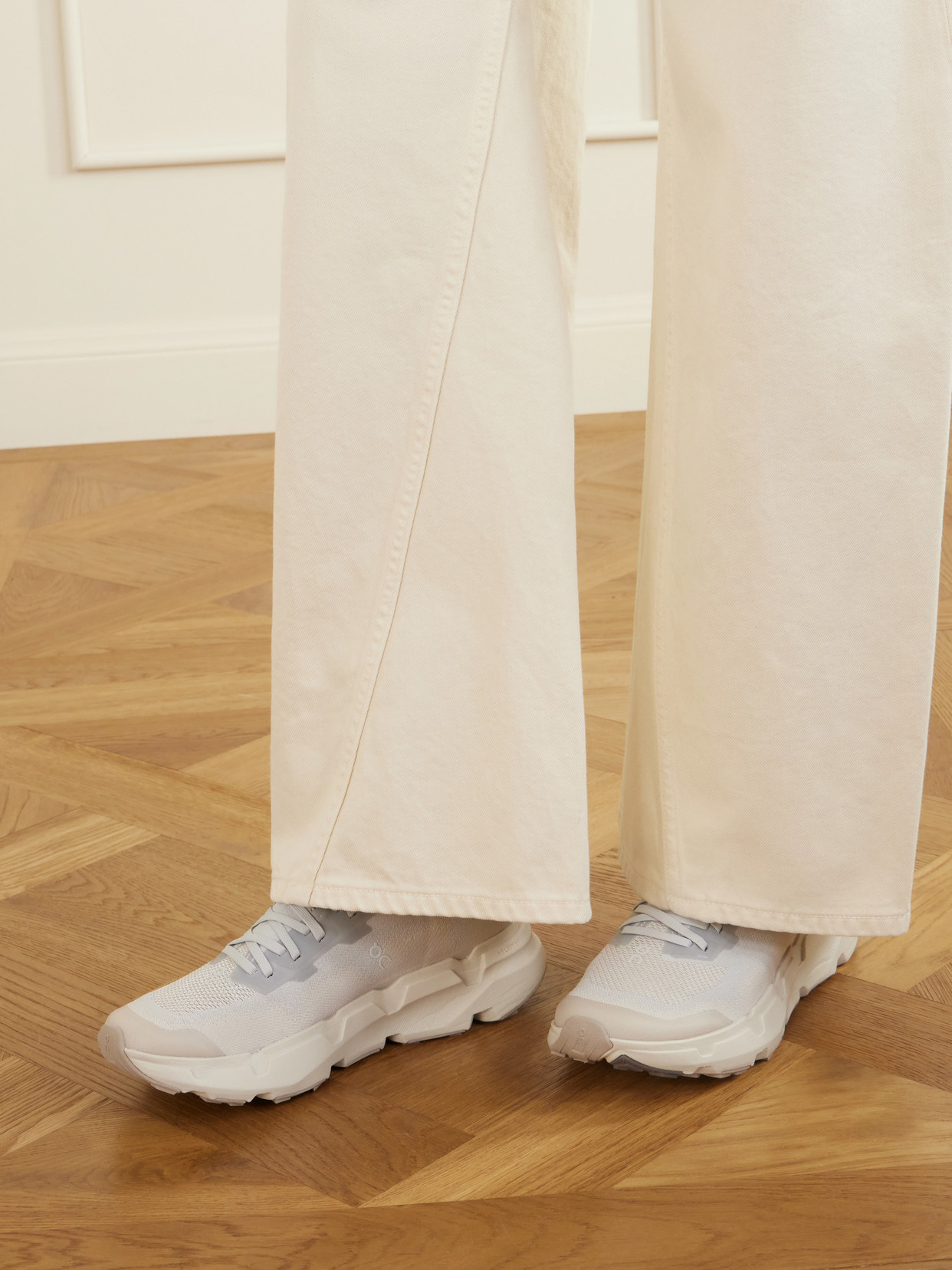 Cloudsoma Rubber-Trimmed Stretch Recycled-Knit Sneakers