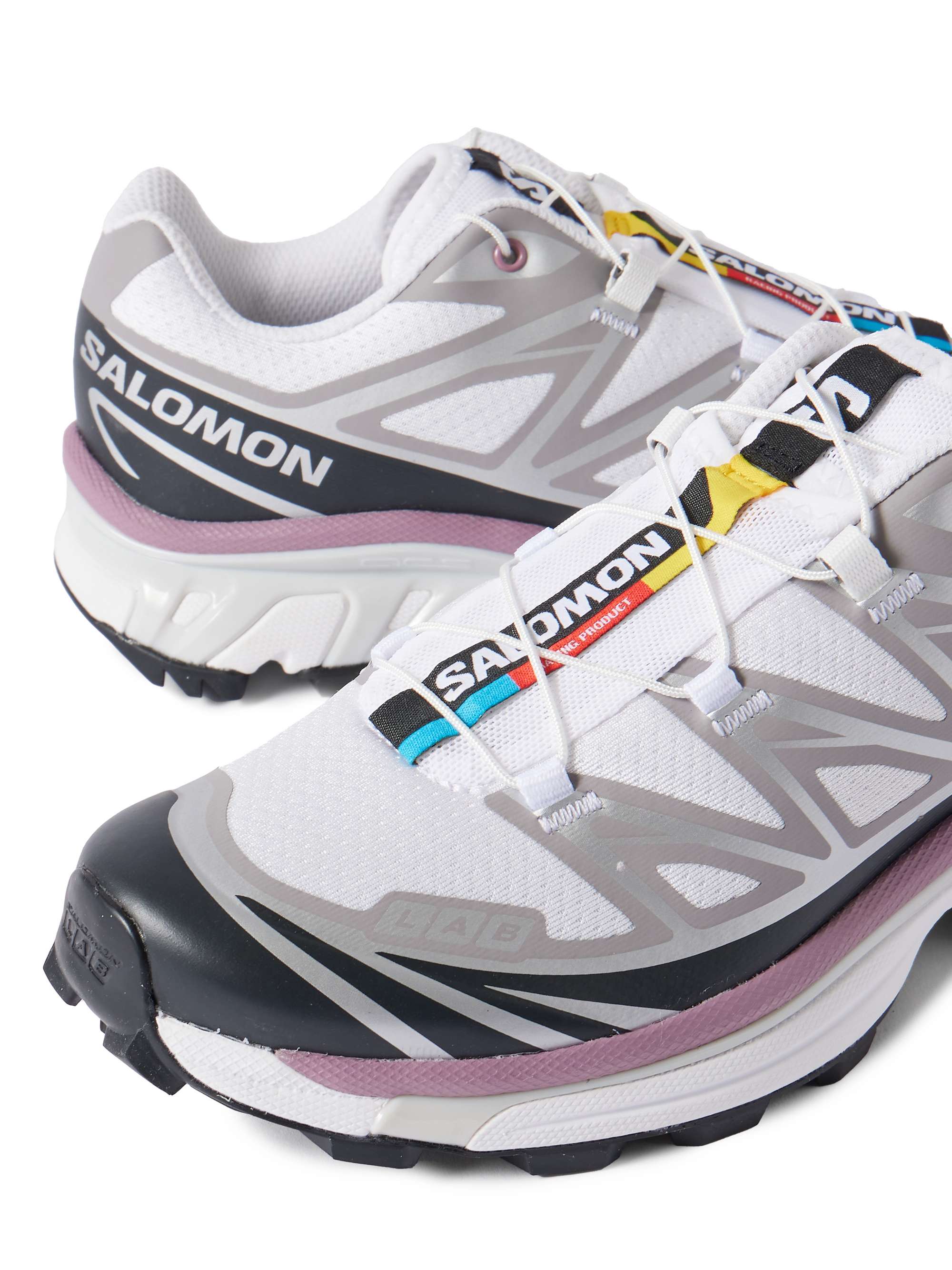 SALOMON XT-6 rubber-trimmed mesh sneakers | NET-A-PORTER