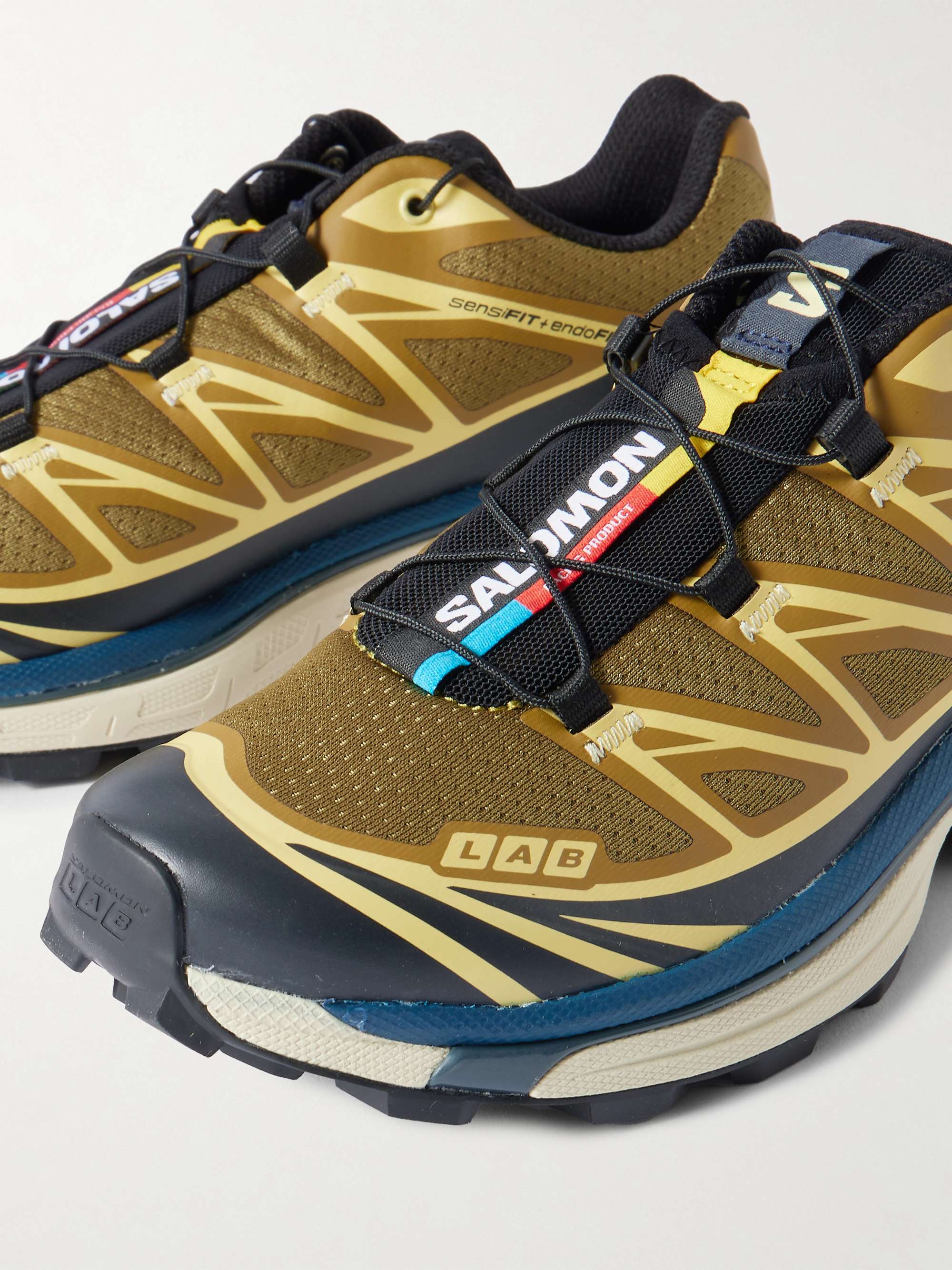 SALOMON XT-6 rubber-trimmed mesh sneakers | NET-A-PORTER