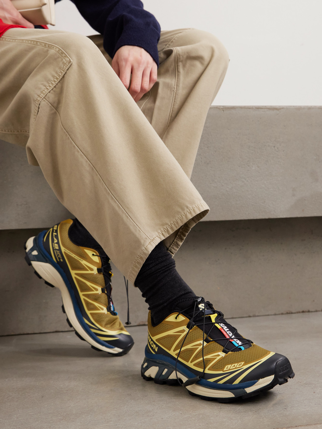 Xt-6 Rubber-Trimmed Sneakers