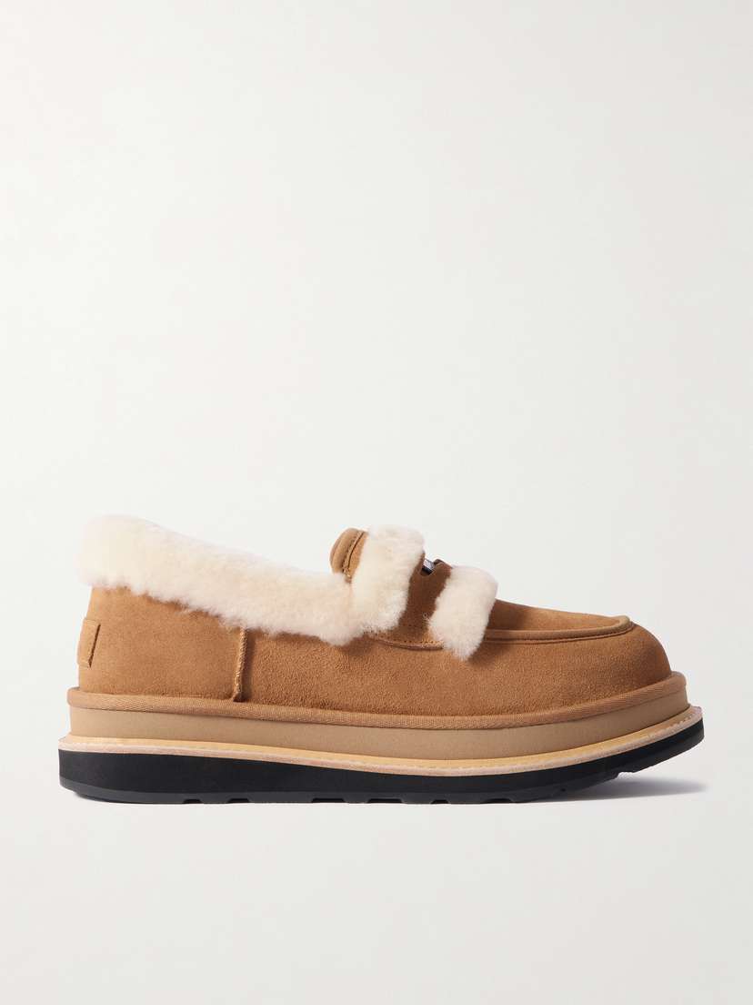 UGG + Sacai Shearling Loafers
