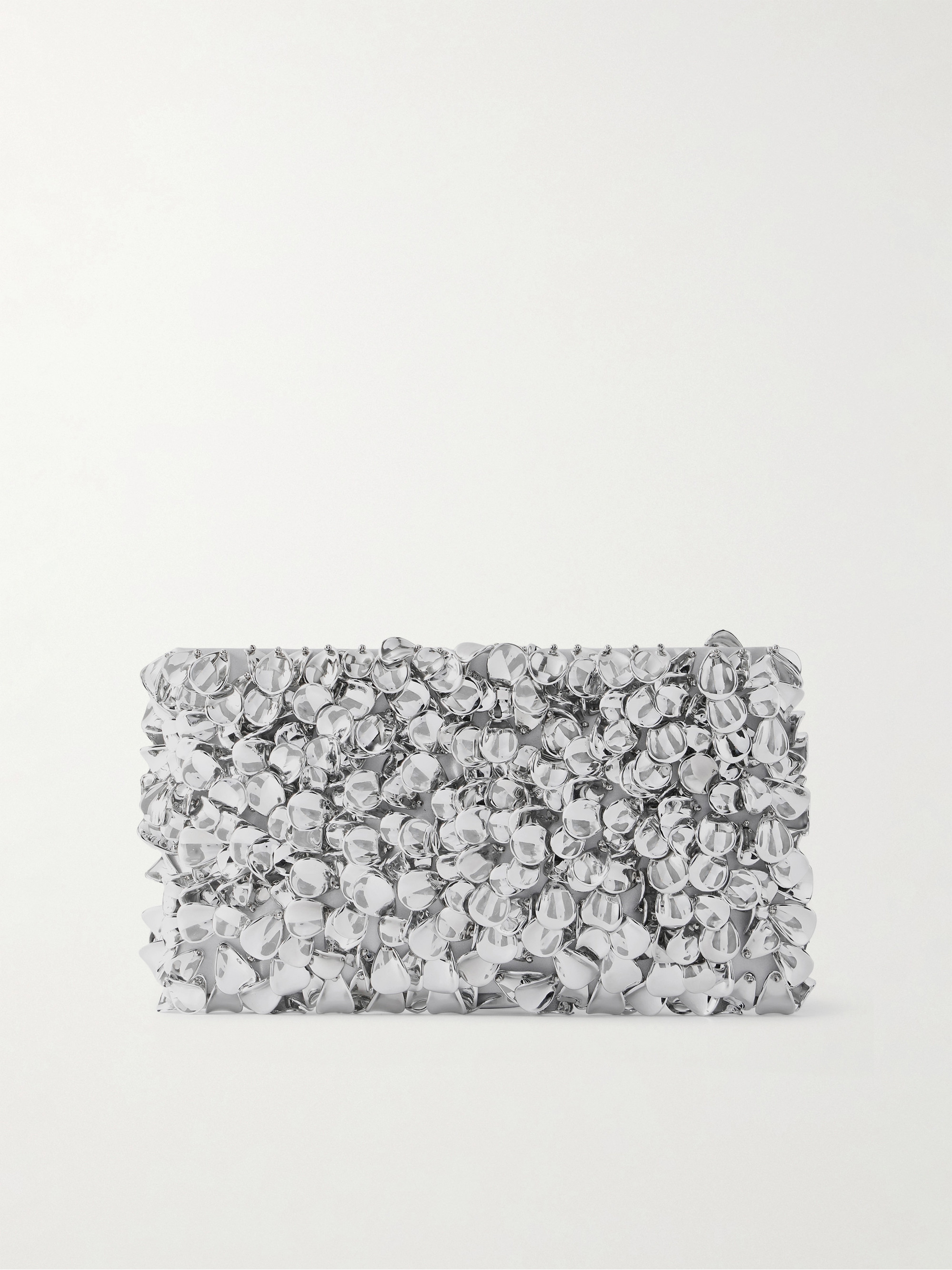 Reese beaded metallic satin clutch — Image 7