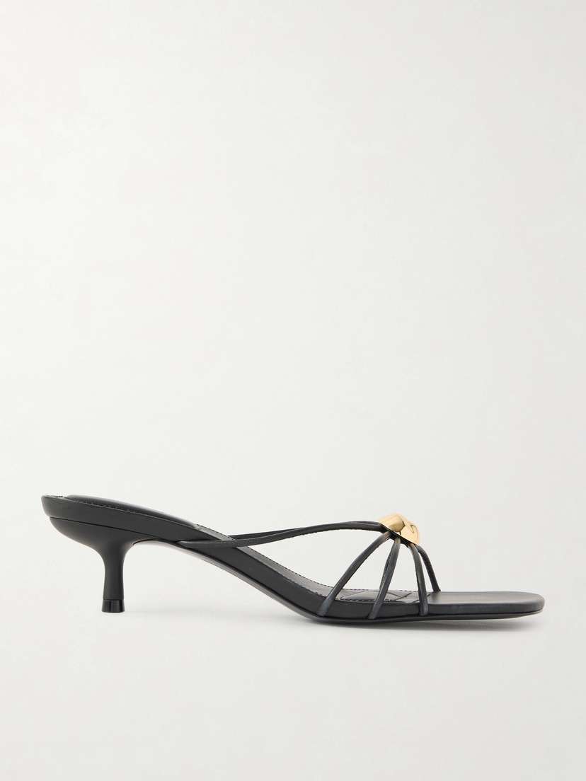 Simkhai Amaya Embellished Leather Mules