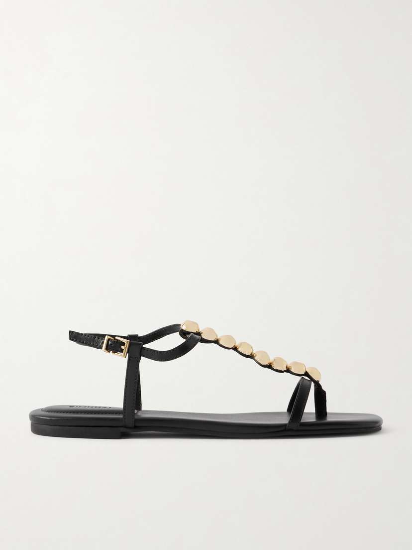 Simkhai Amaya Embellished Leather Flats