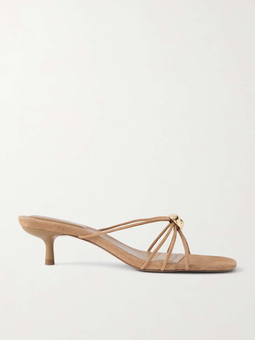 Simkhai Amaya Embellished Suede Sandals