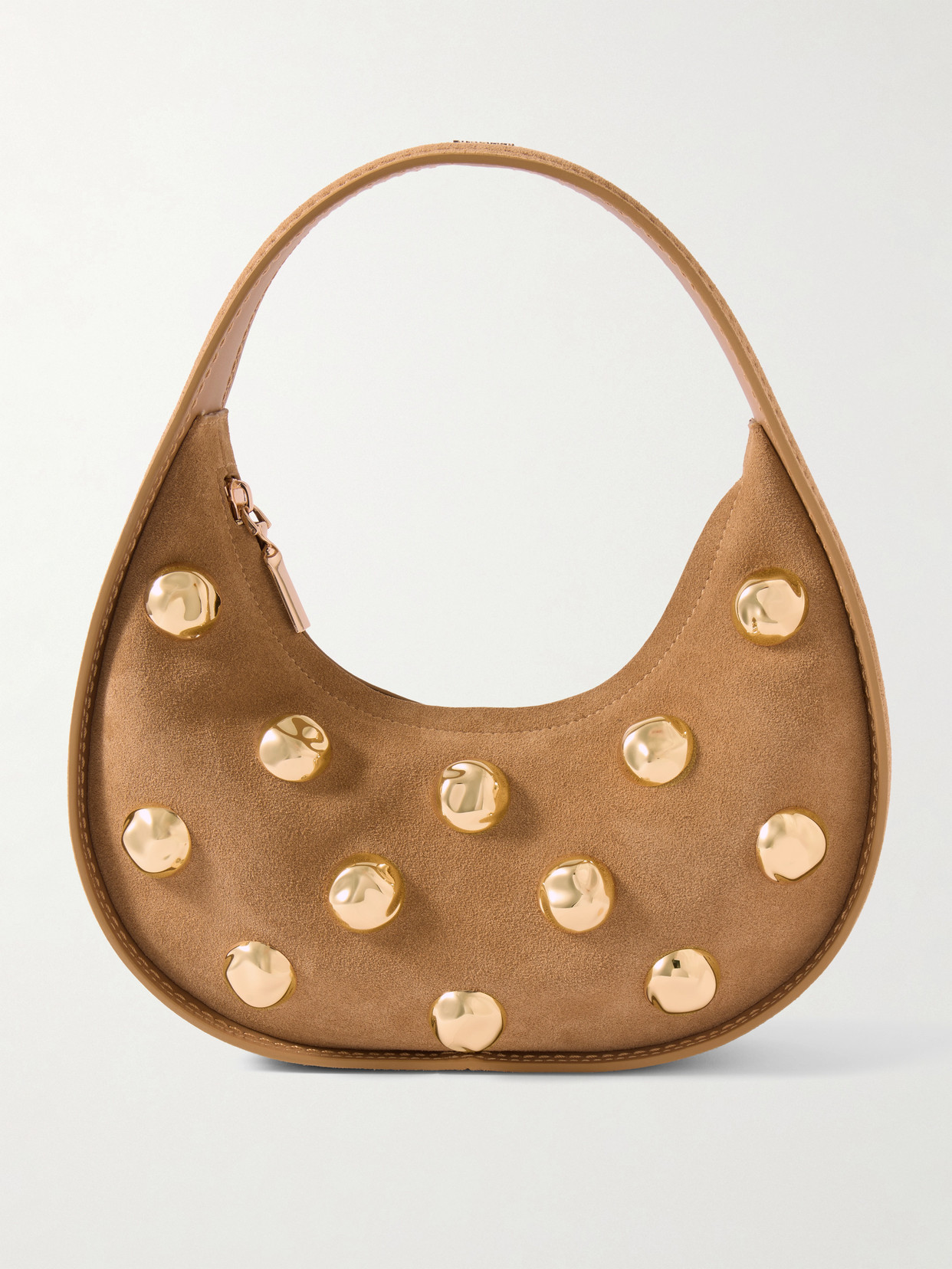 Simkhai Finn Studded Suede Tote In Brown