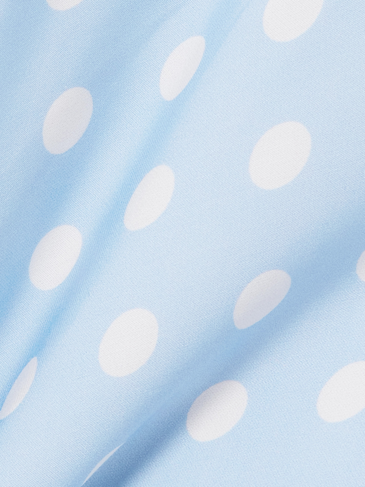 Leo Polka-Dot Tencel Lyocell-Blend Satin Skirt