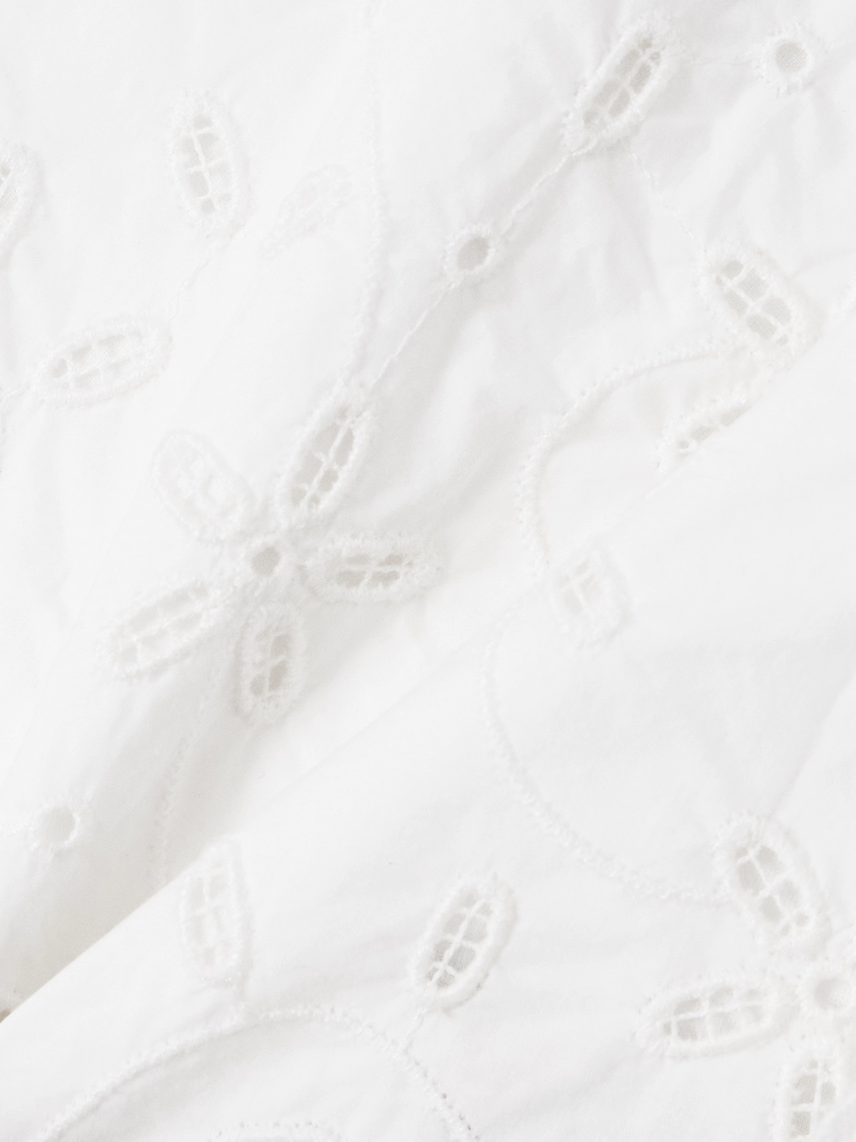 Salma Cropped Broderie Anglaise Cotton Top
