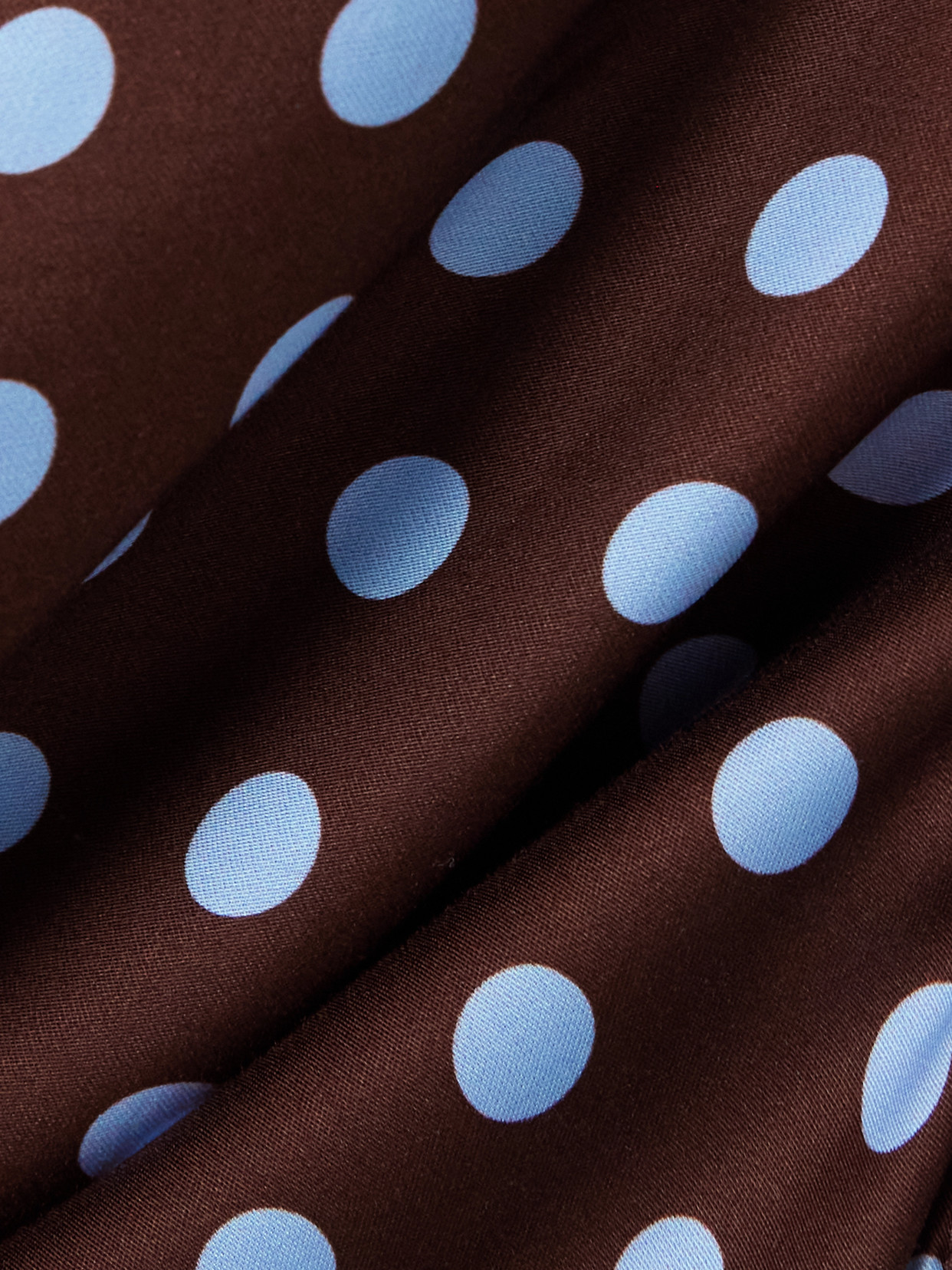 Posse Leo Polka-dot Tencel™-blend Satin Midi Dress In Multi