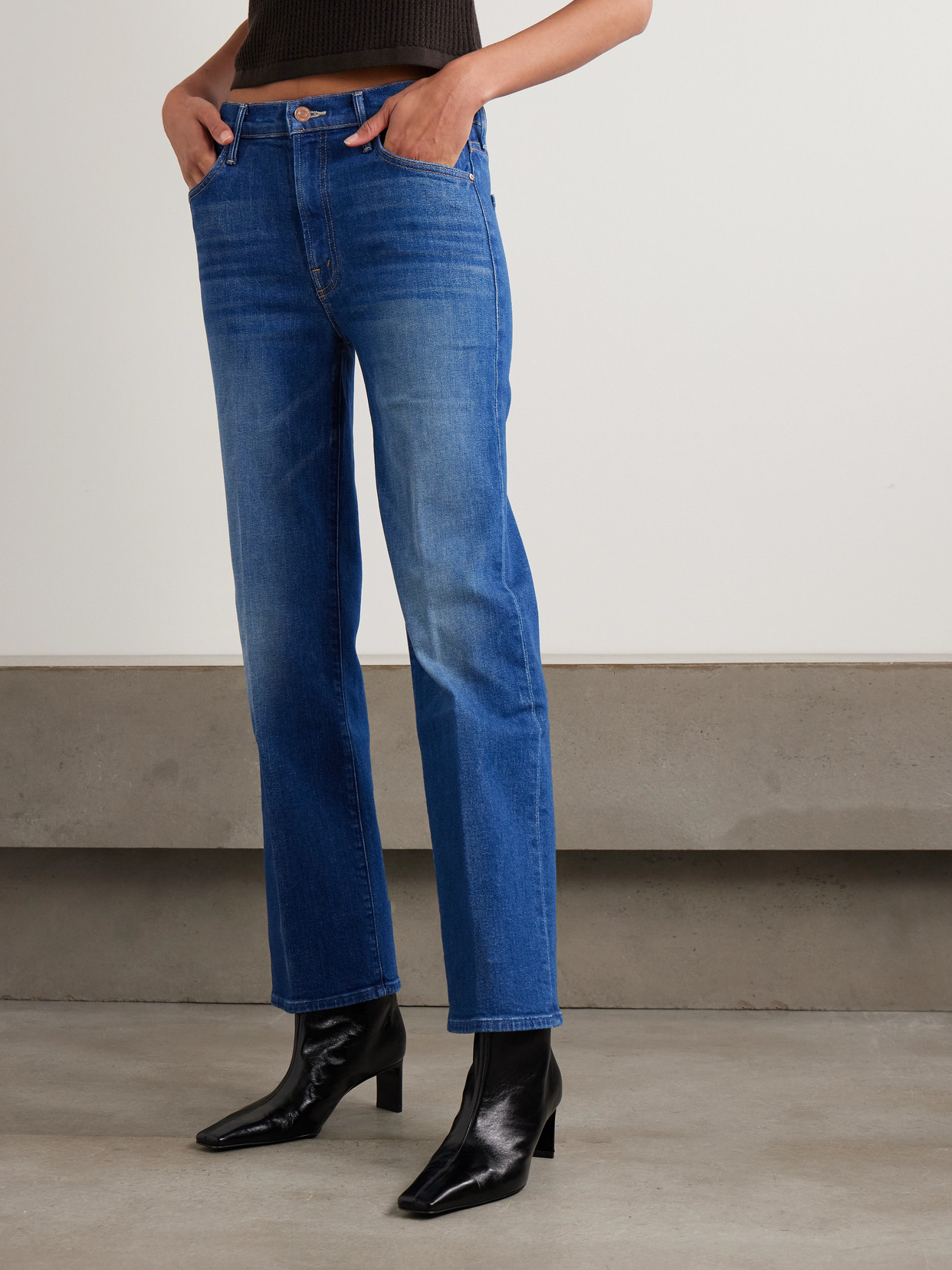 The Kick It Flood Mid-Rise Straight Jeans